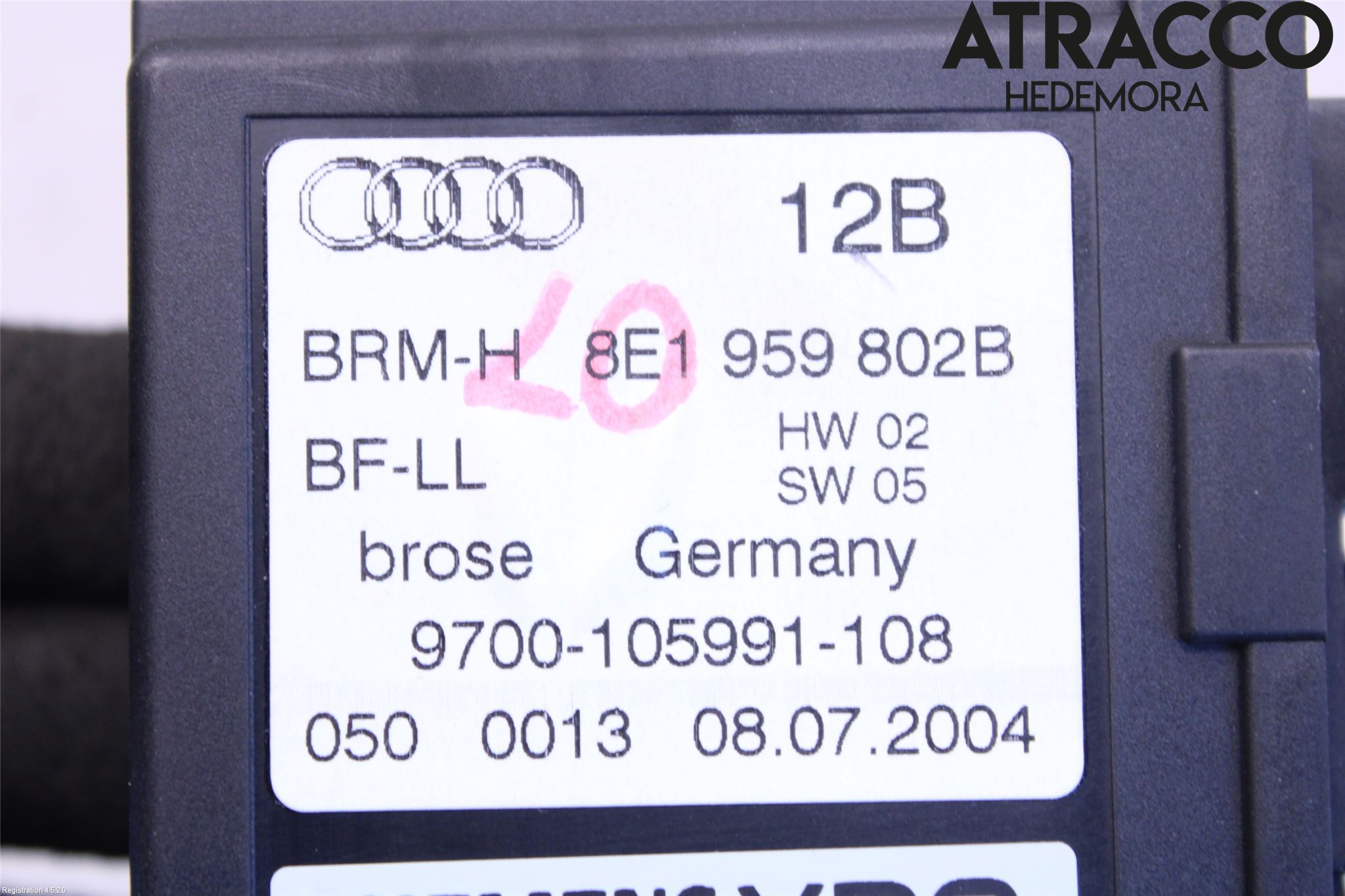 Audi A4/S4 01-05 Vindusheismotor