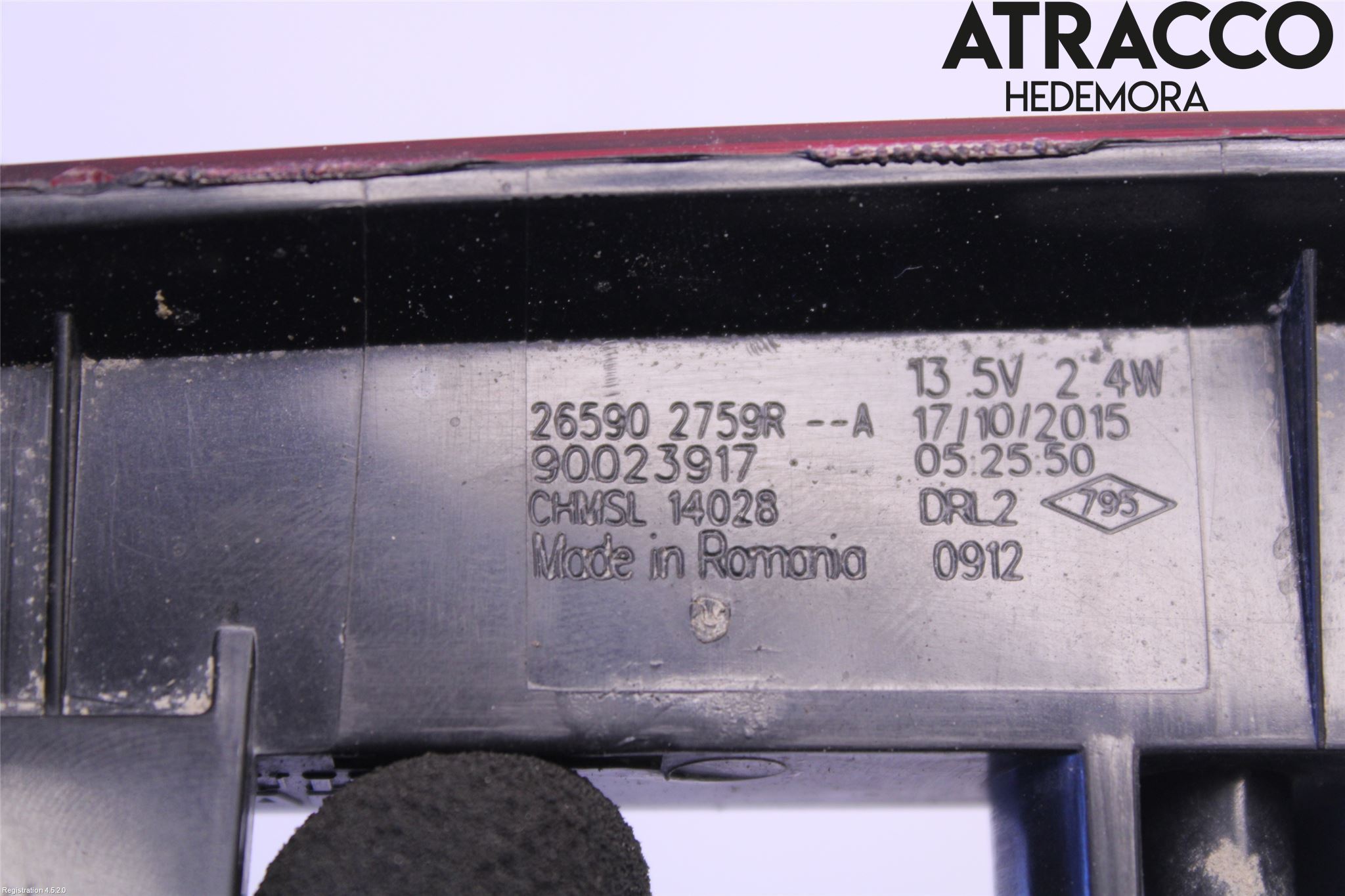 Renault CLIO IV 12-16 Bremselys Bakrute