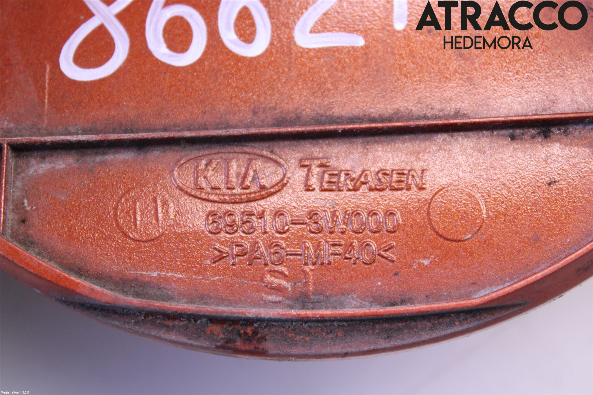 Kia SPORTAGE (SL) 11-15 Drivstoff Tankluke