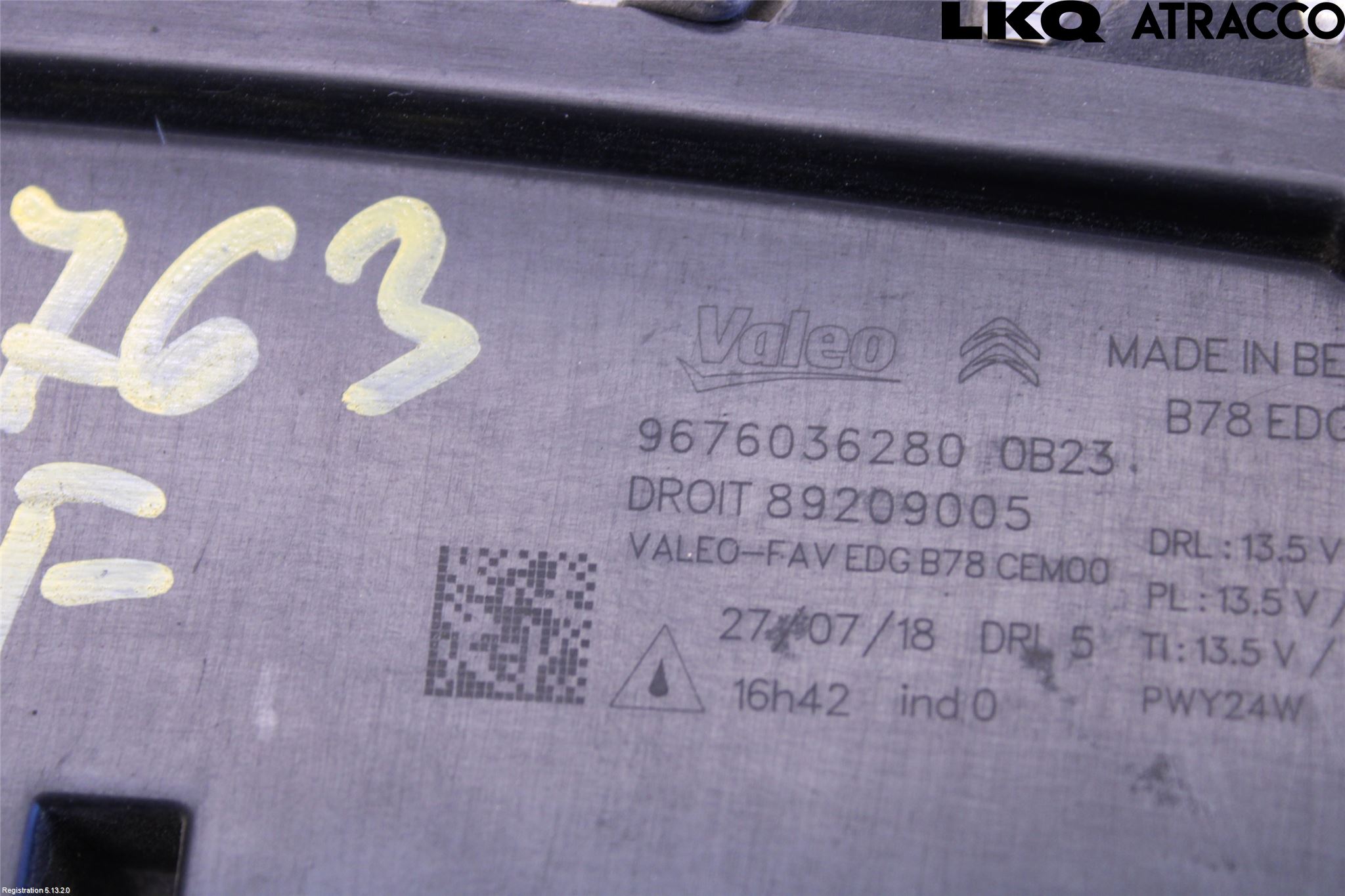 Citroen C4 PICASSO 14-18 Frontlykt-Kurve-Tåkelys