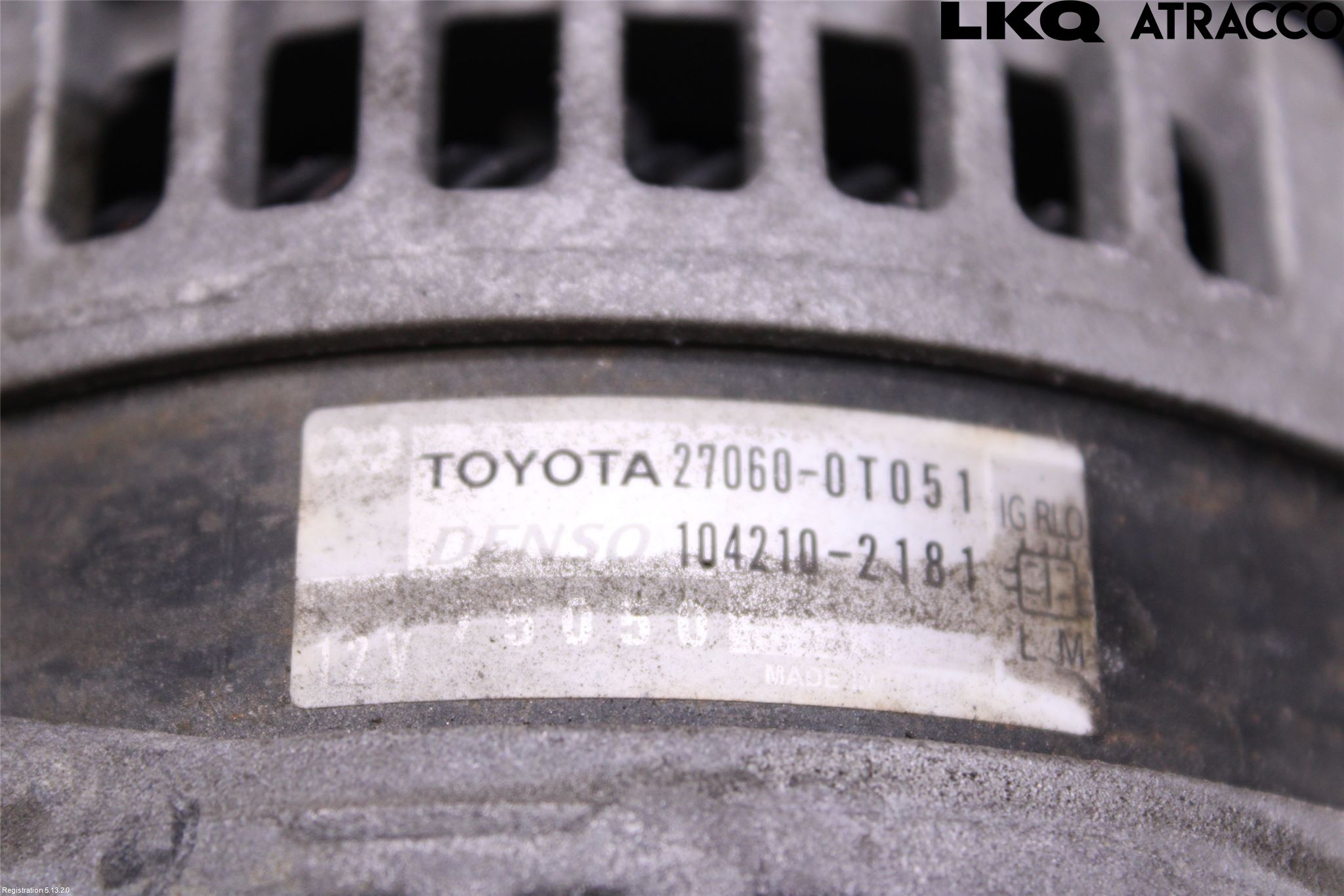 Toyota AURIS 10-12 Dynamo
