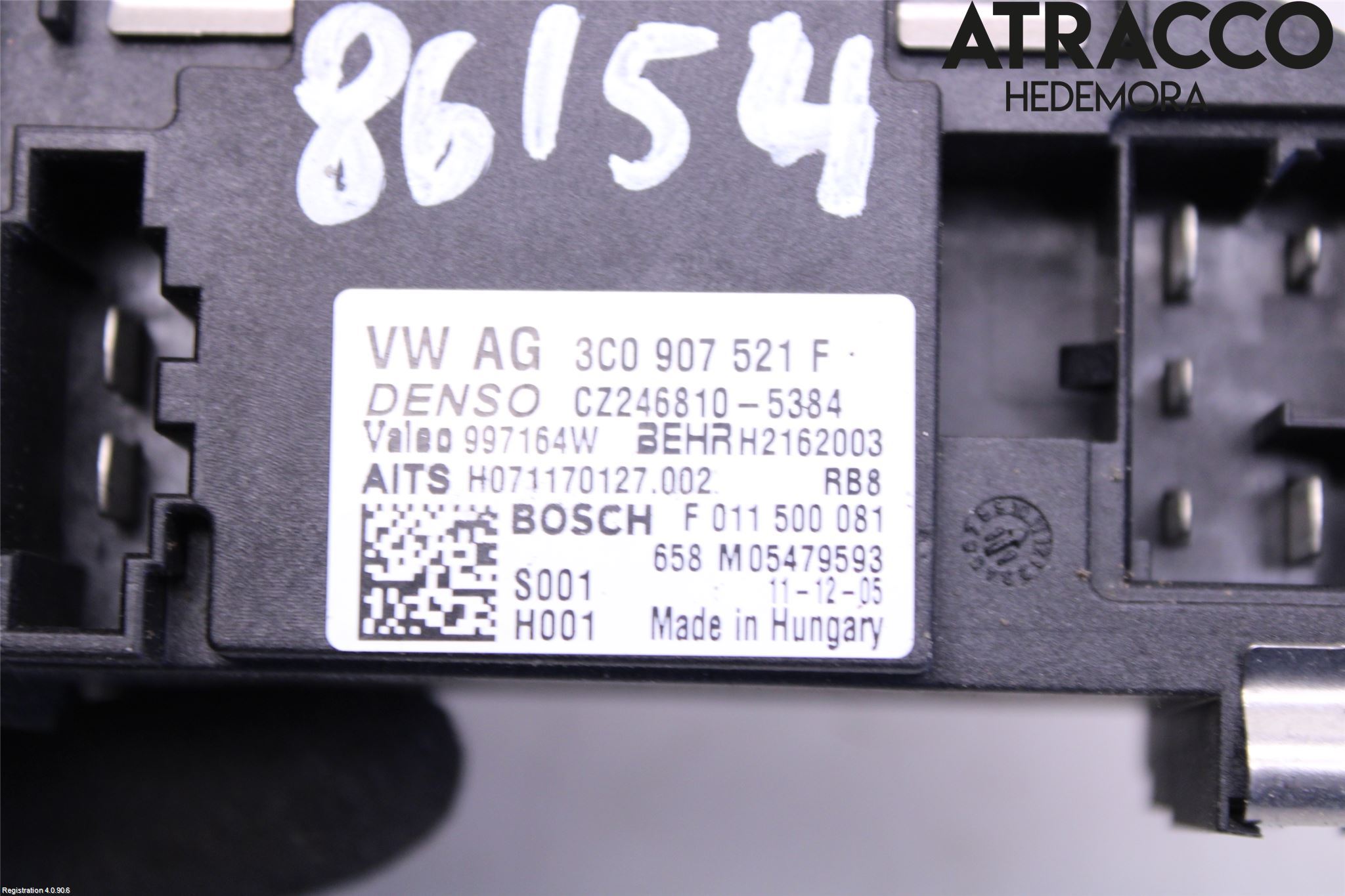 Volkswagen VW PASSAT CC 08-16 Varmeapparat Viftemotstand