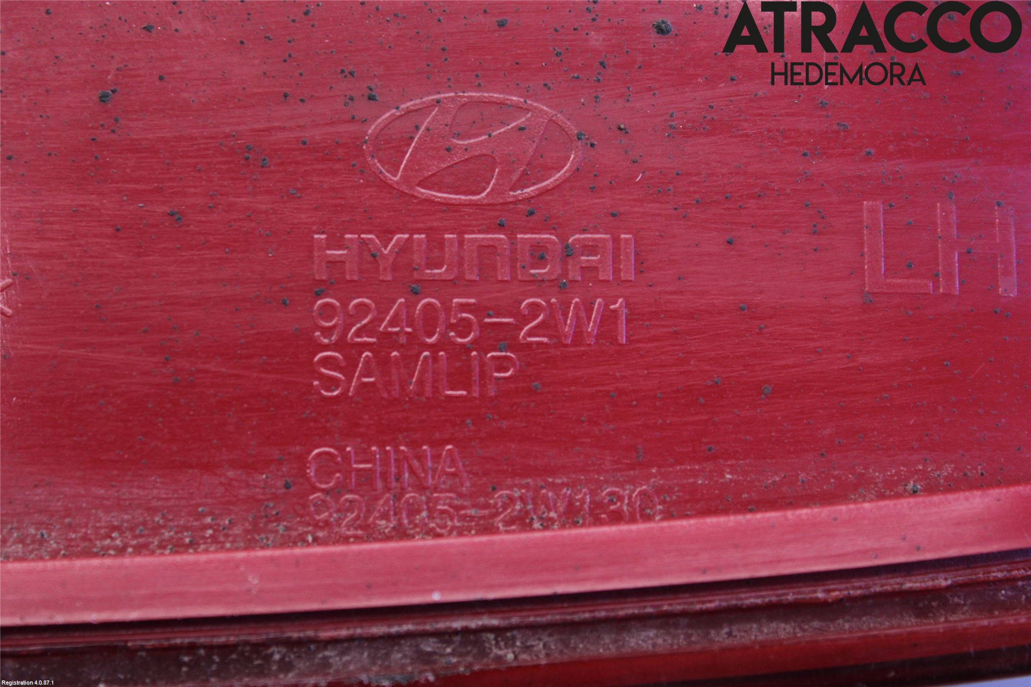 Hyundai SANTA FE 13-18 Baklykt Venstre  På Luke(Indre