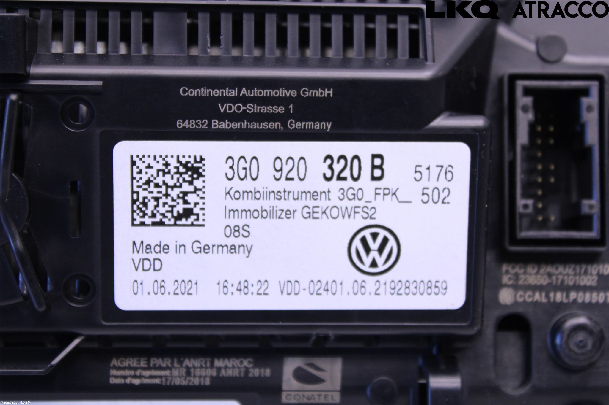 Volkswagen VW PASSAT 15-19 Instr Kombinert