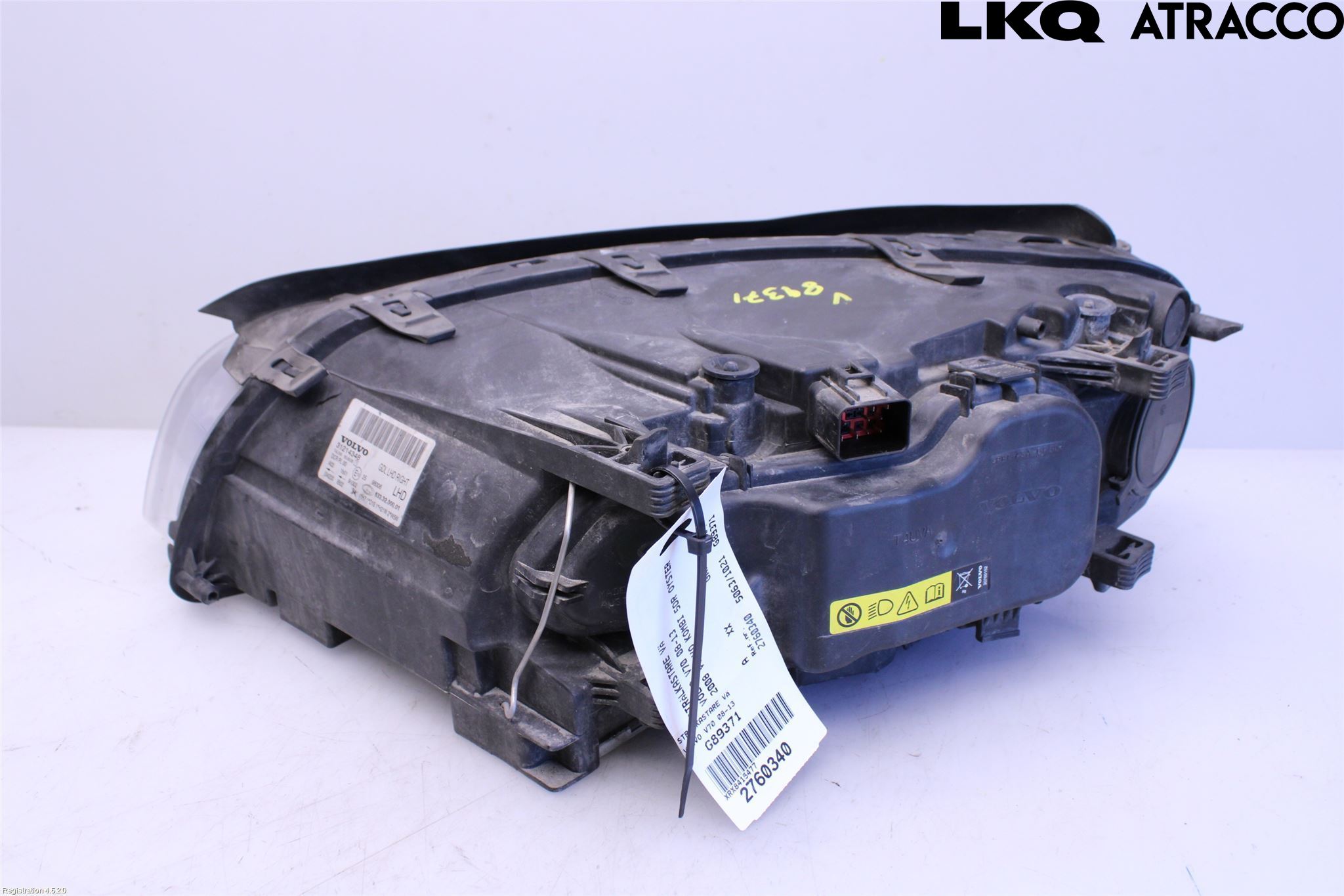 Volvo V70 08-13 Frontlykt Høyre