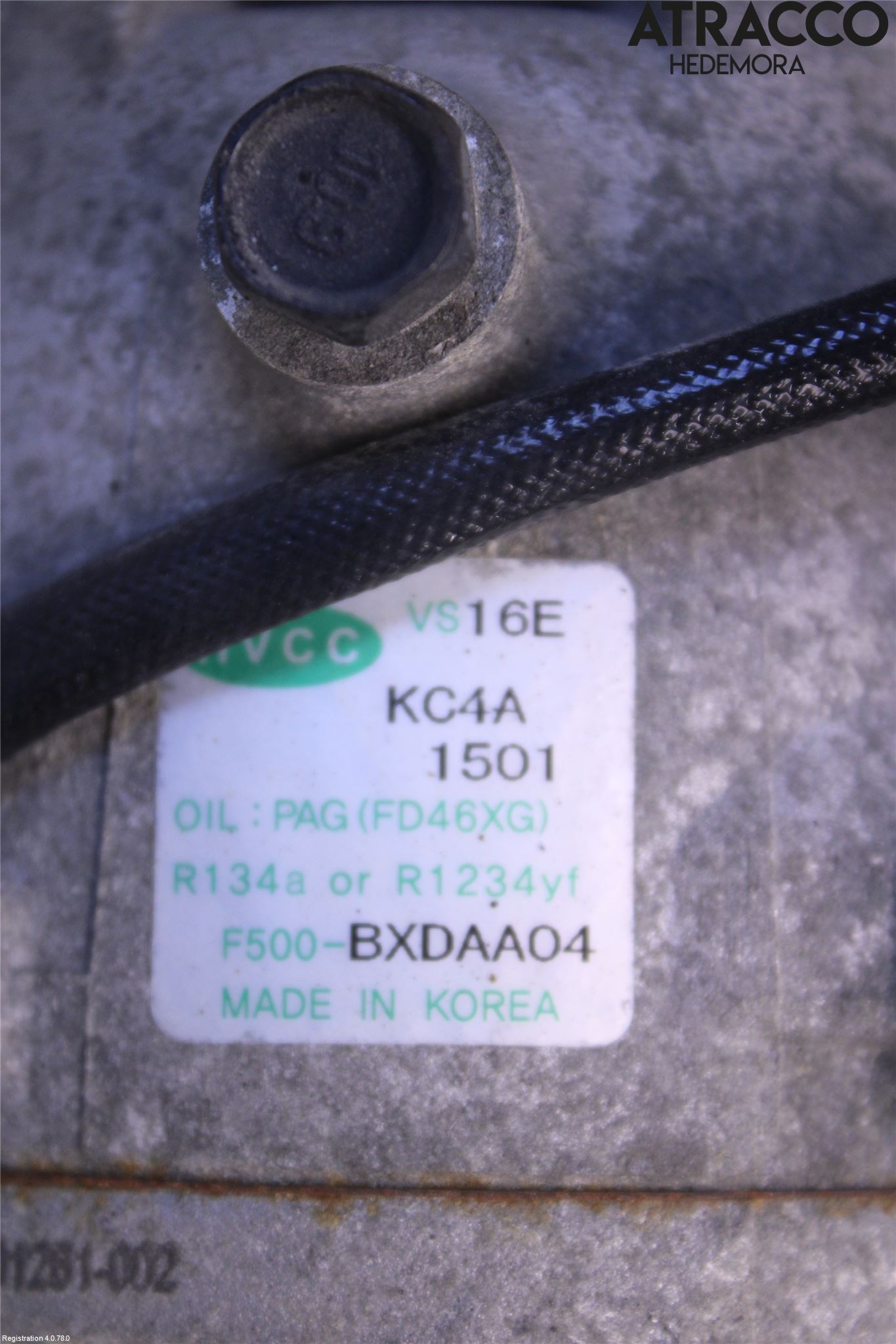Kia SPORTAGE (SL) 11-15 Varme Ac Kompressor
