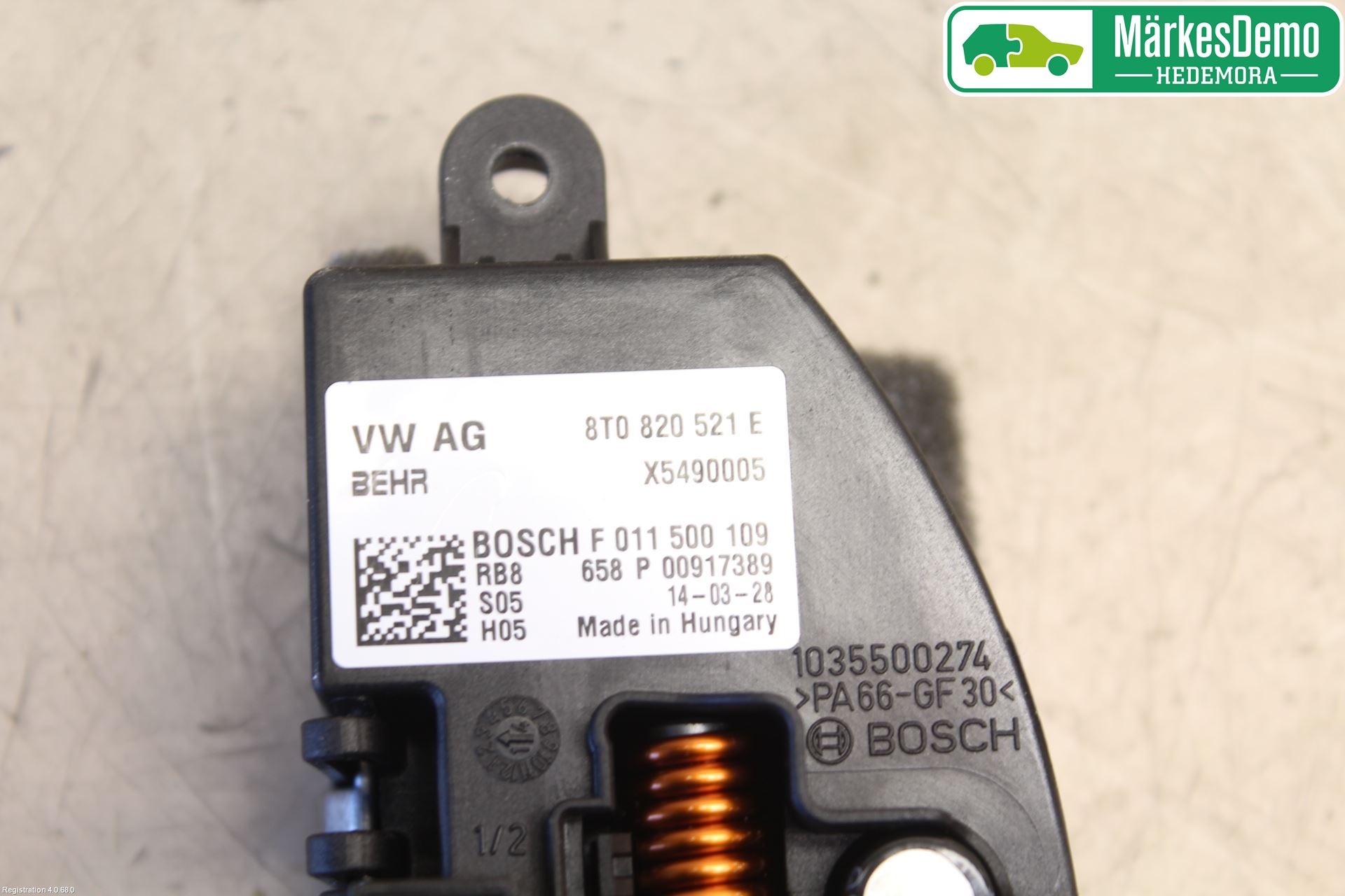 Audi A4 ALLROAD 09-16 Varmeapparat Viftemotstand