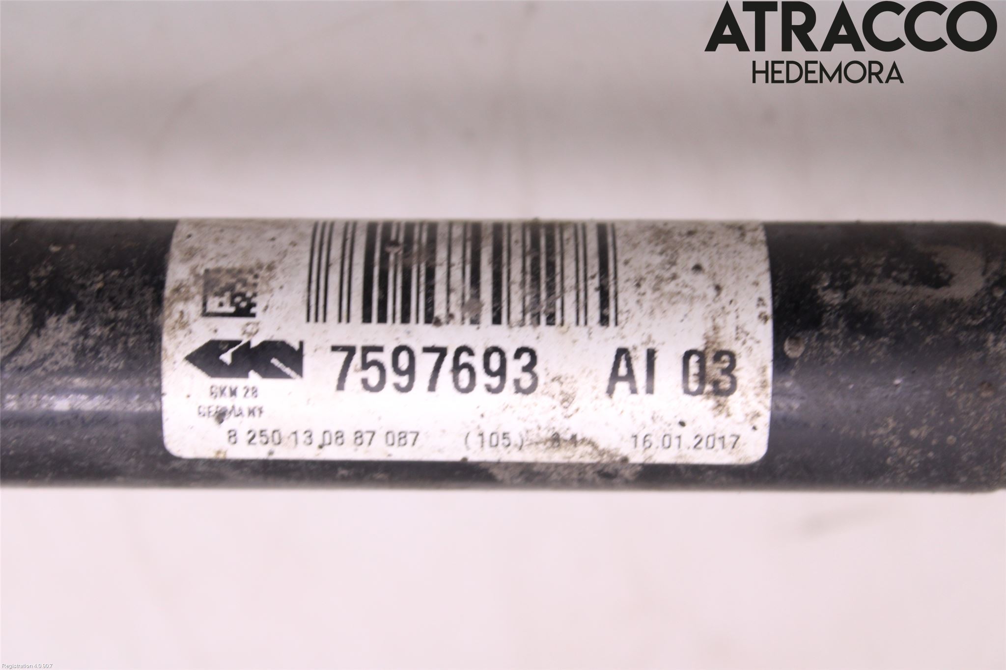 BMW 3 F30/F31/F80 12-19 Drivaksel Foran Kompl Venstre