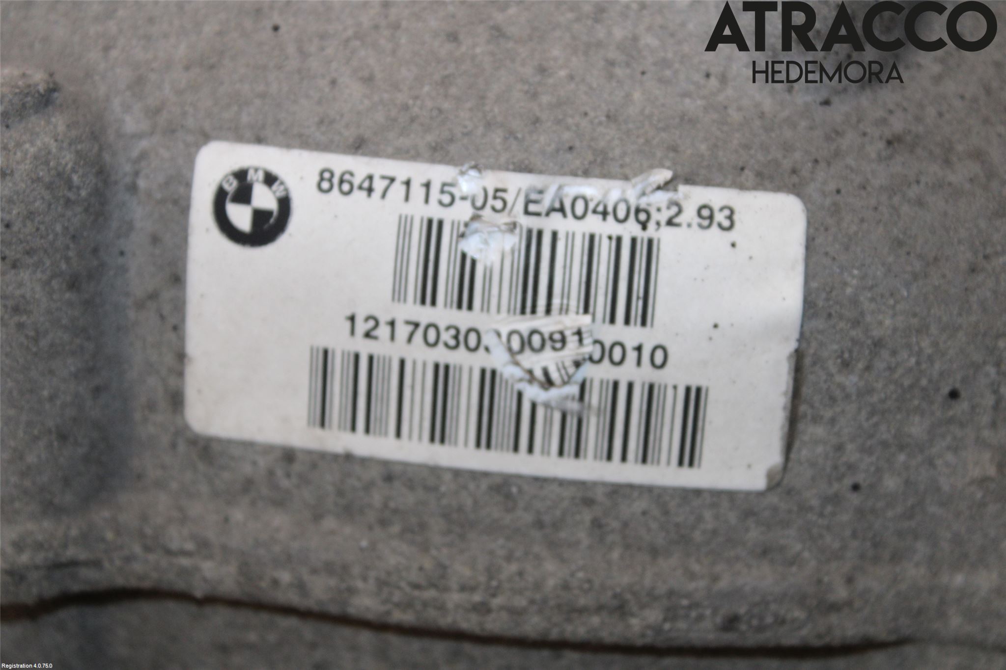 BMW 5 G30/G31/F90 17-23 Bakaksel Kardang Bak -Diff
