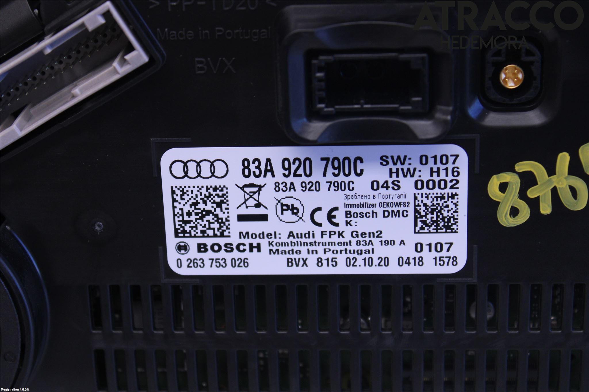 Audi Q3 F3 19- Instr Kombinert