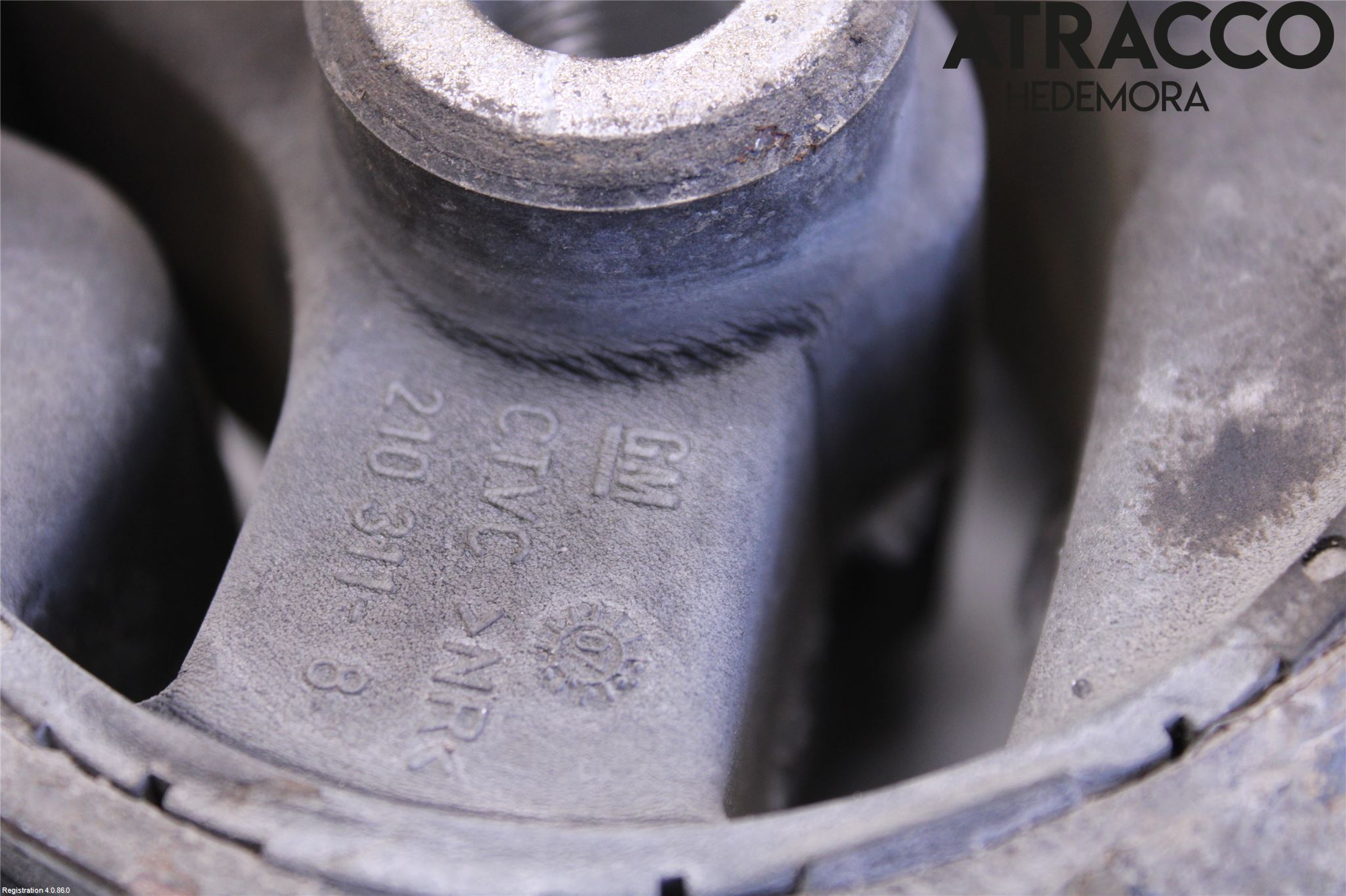 Saab 9-3 VER2/VER3 08-15 Motor Feste Stål-Alu