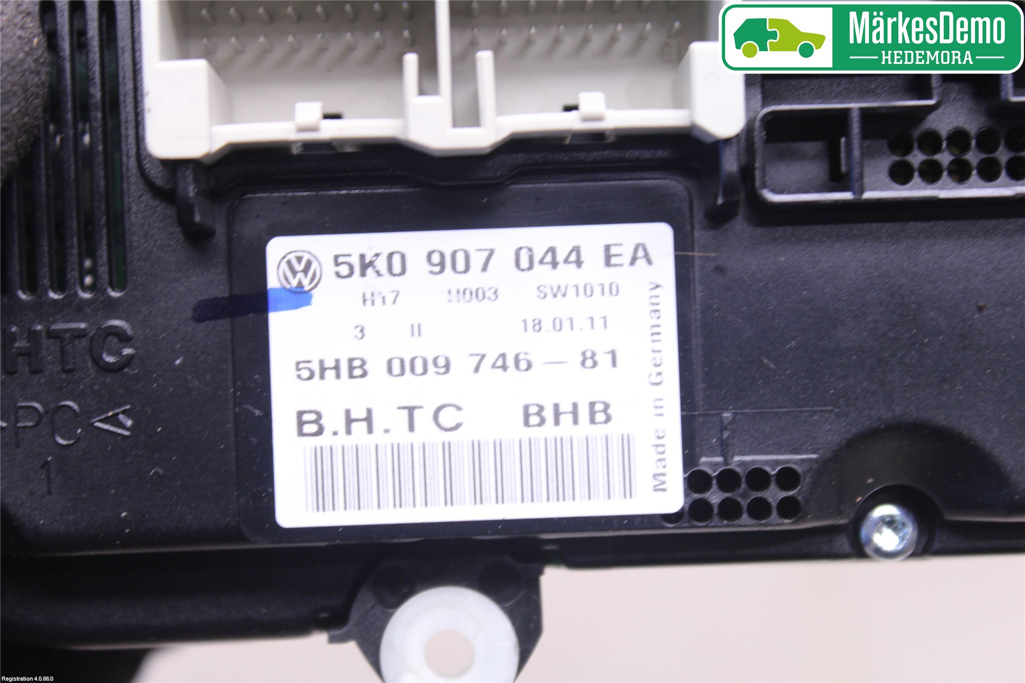 Volkswagen VW GOLF VI 09-13 Varme Ac Betjening-Display