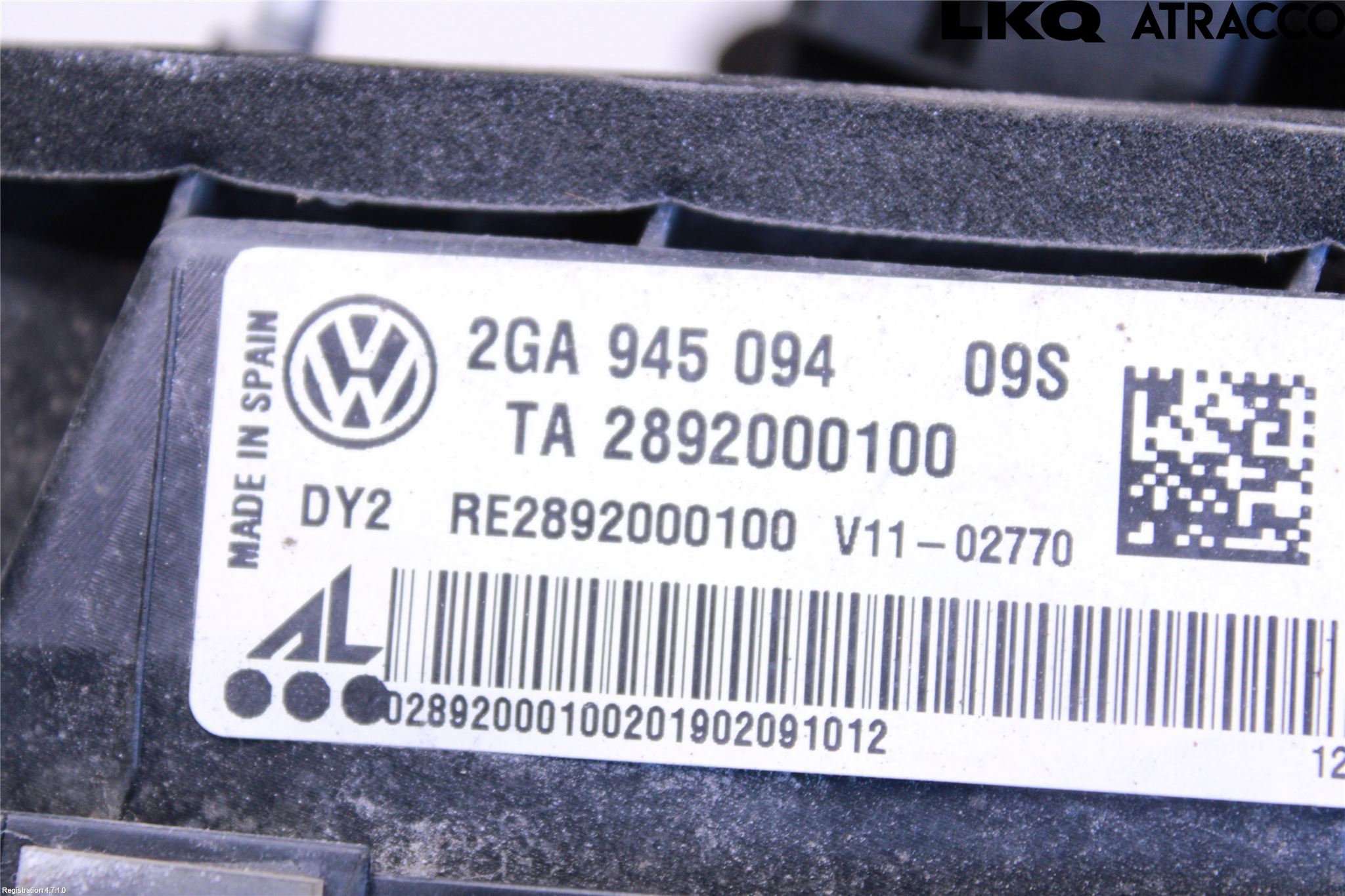 Volkswagen VW T-ROC 18- Baklykt Høyre  På Luke(Indre)