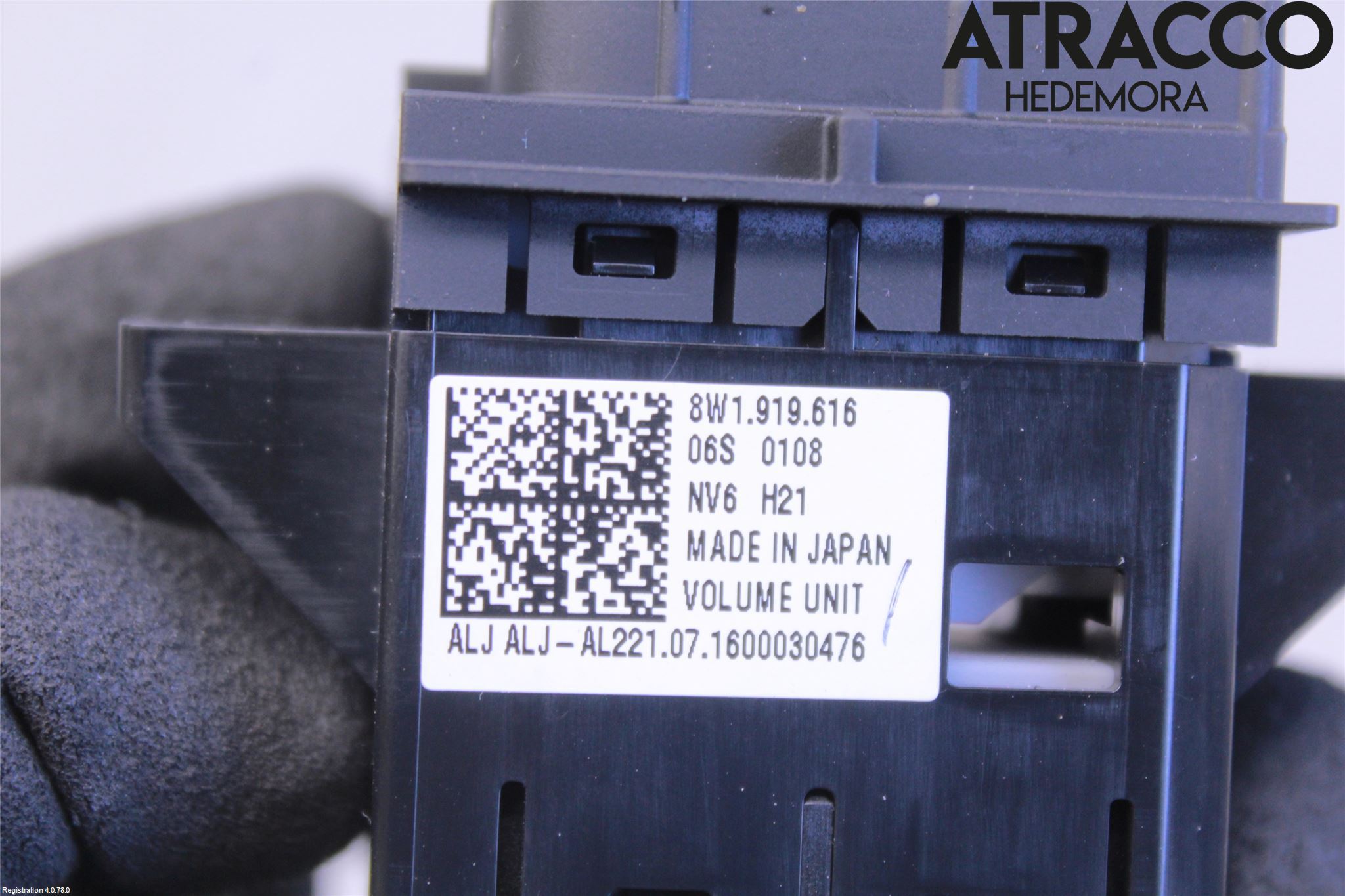 Audi A4/S4 B9 16-19 Bryter Fader Høytalere