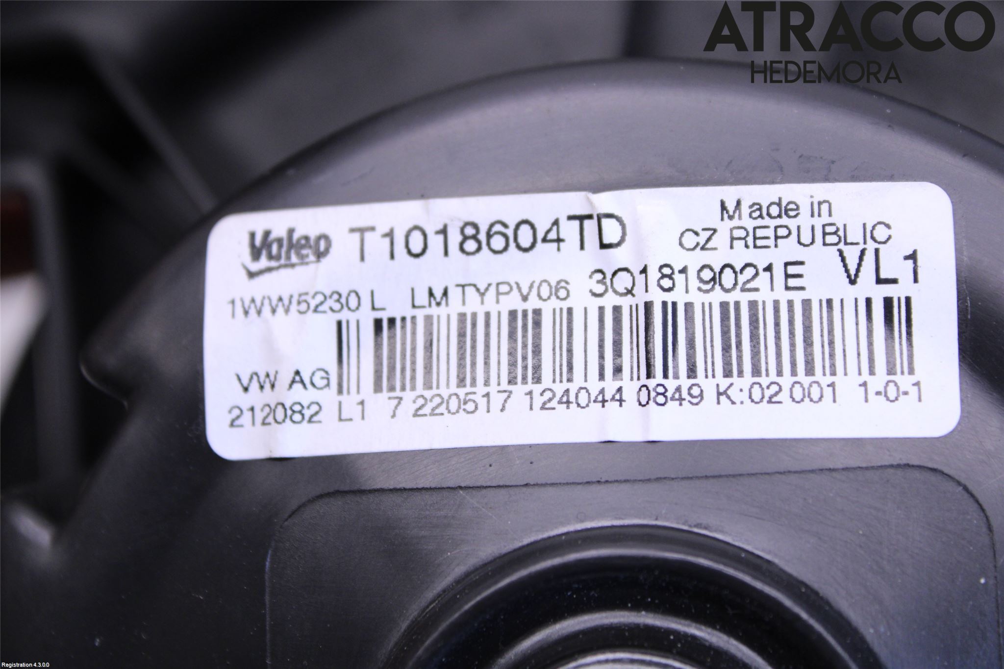 Skoda KODIAQ 17-24 Varme Ac Varmeapparatvifte