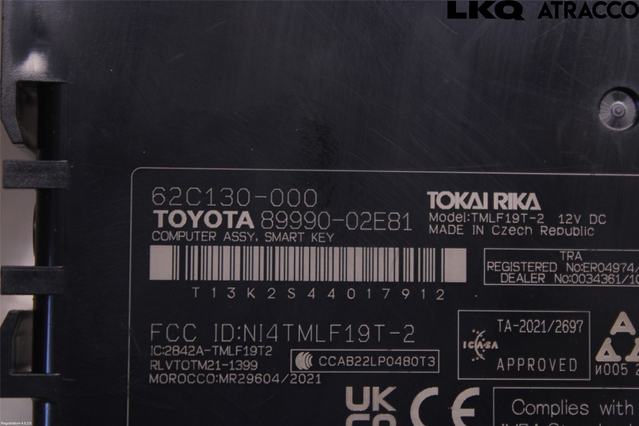 Toyota COROLLA 19- Styreenhet Øvrig