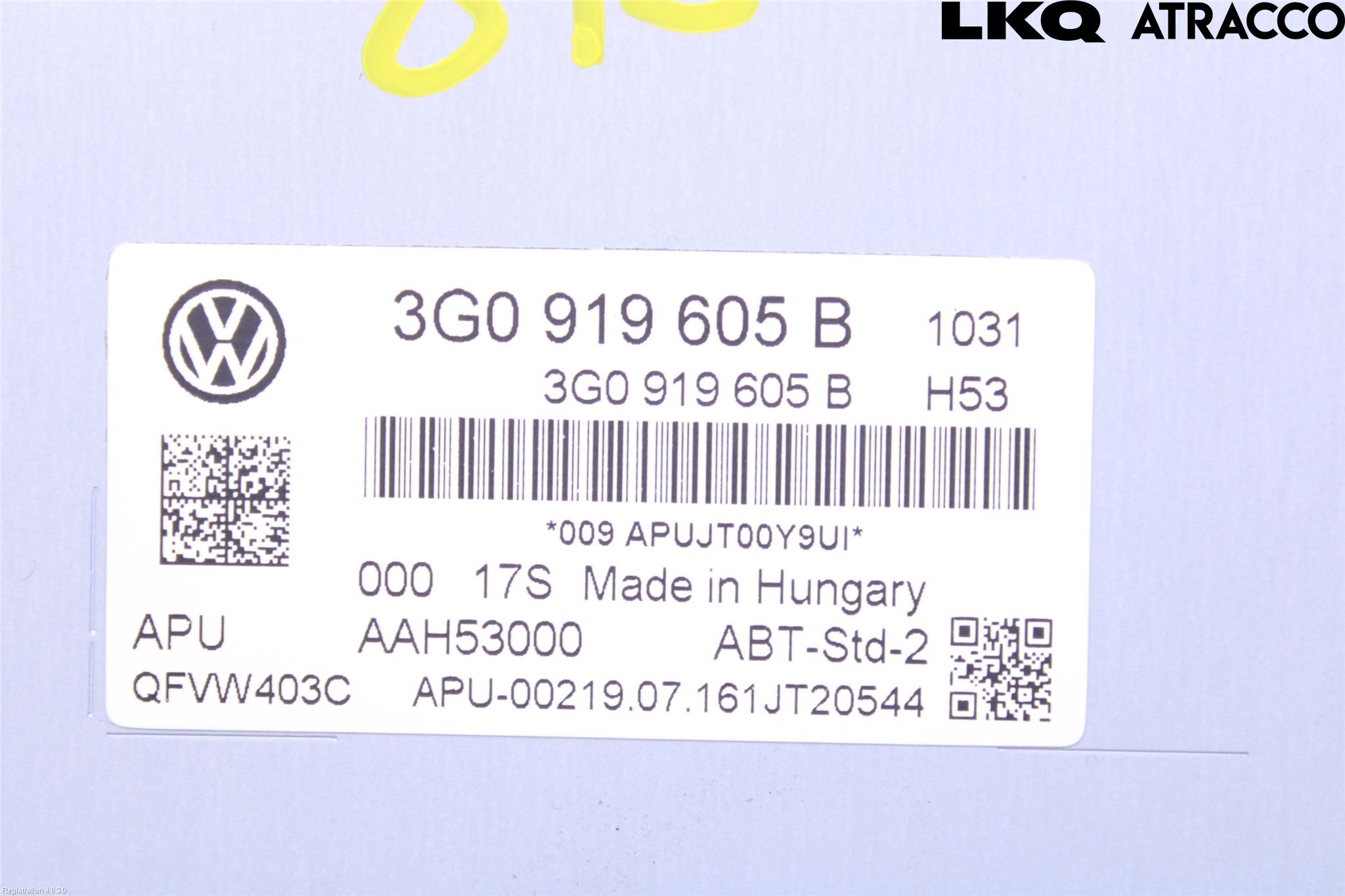 Volkswagen VW PASSAT 15-19 Stereo Radio Med Cd