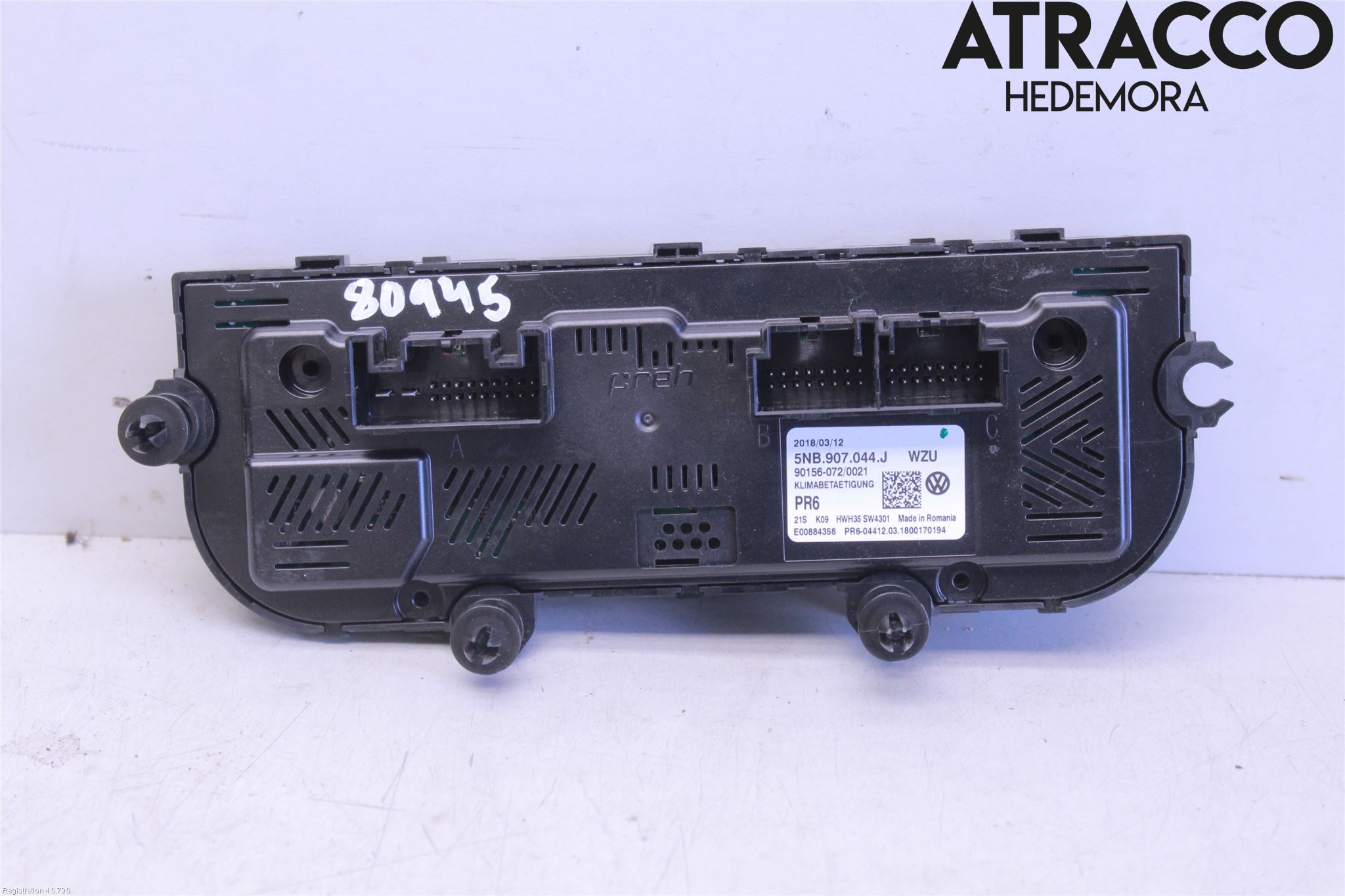 Volkswagen VW TIGUAN 16-24 Varme Ac Betjening-Display