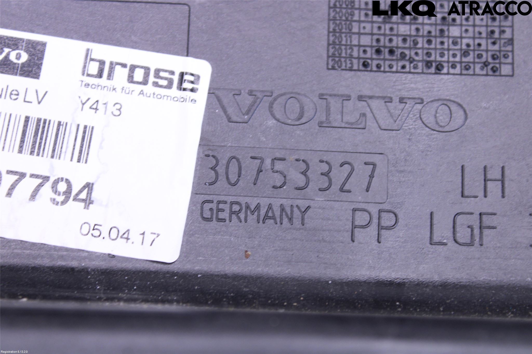 Volvo XC60 14-17 Vindusheis El Komp