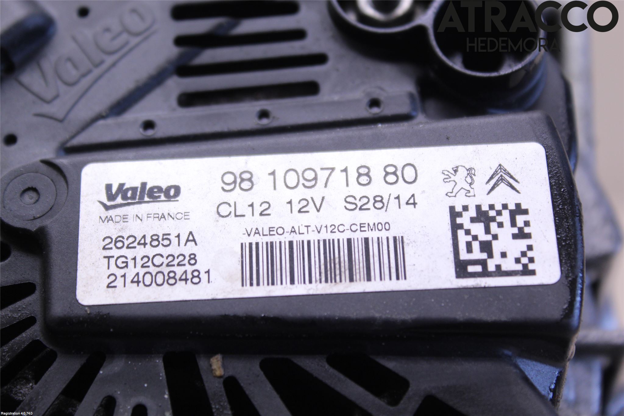 Citroen C4 CACTUS 14-20 Dynamo
