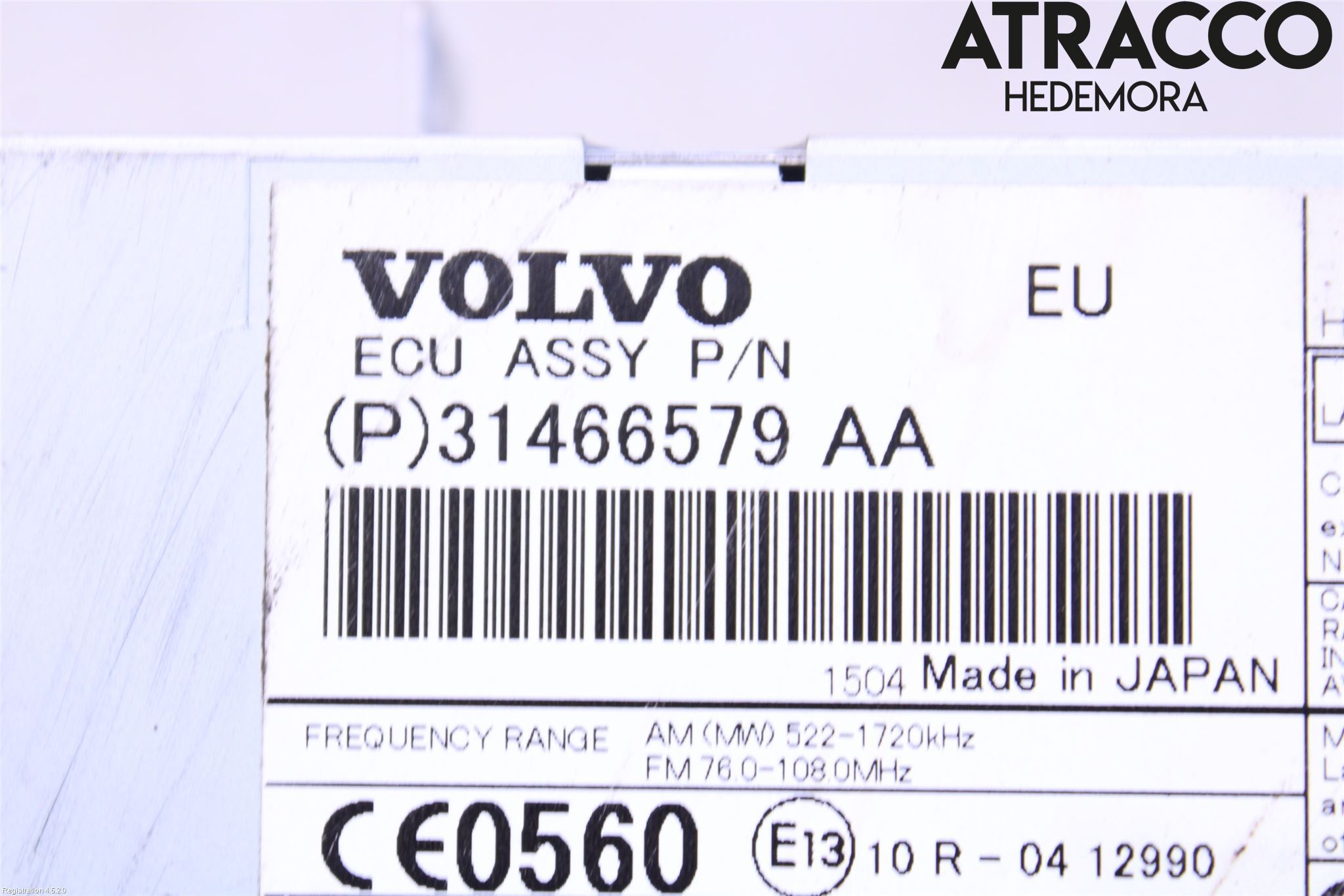 Volvo XC70 14-16 Stereo Radio Med Cd