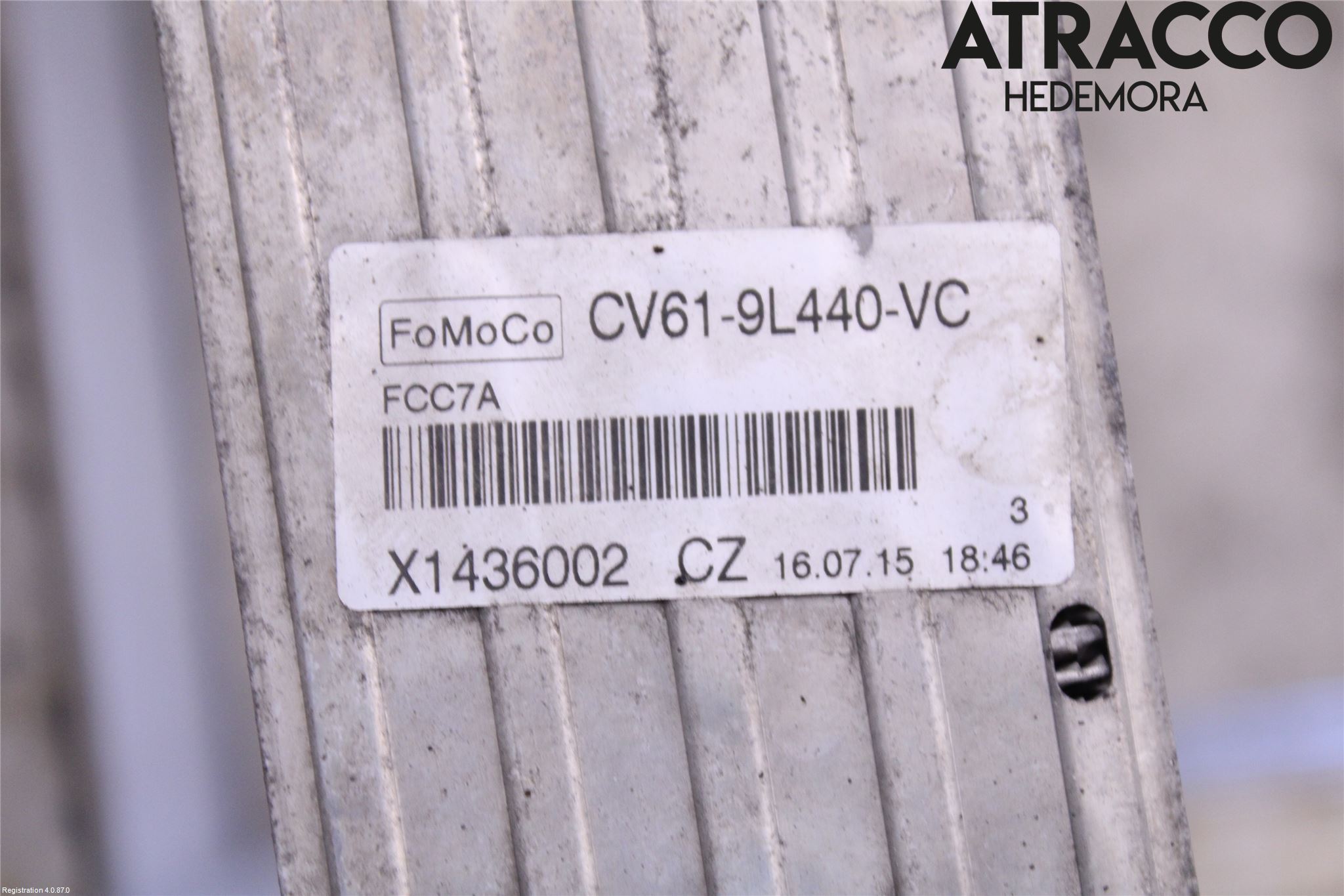 Ford FOCUS 15-18 Intercooler Radiator
