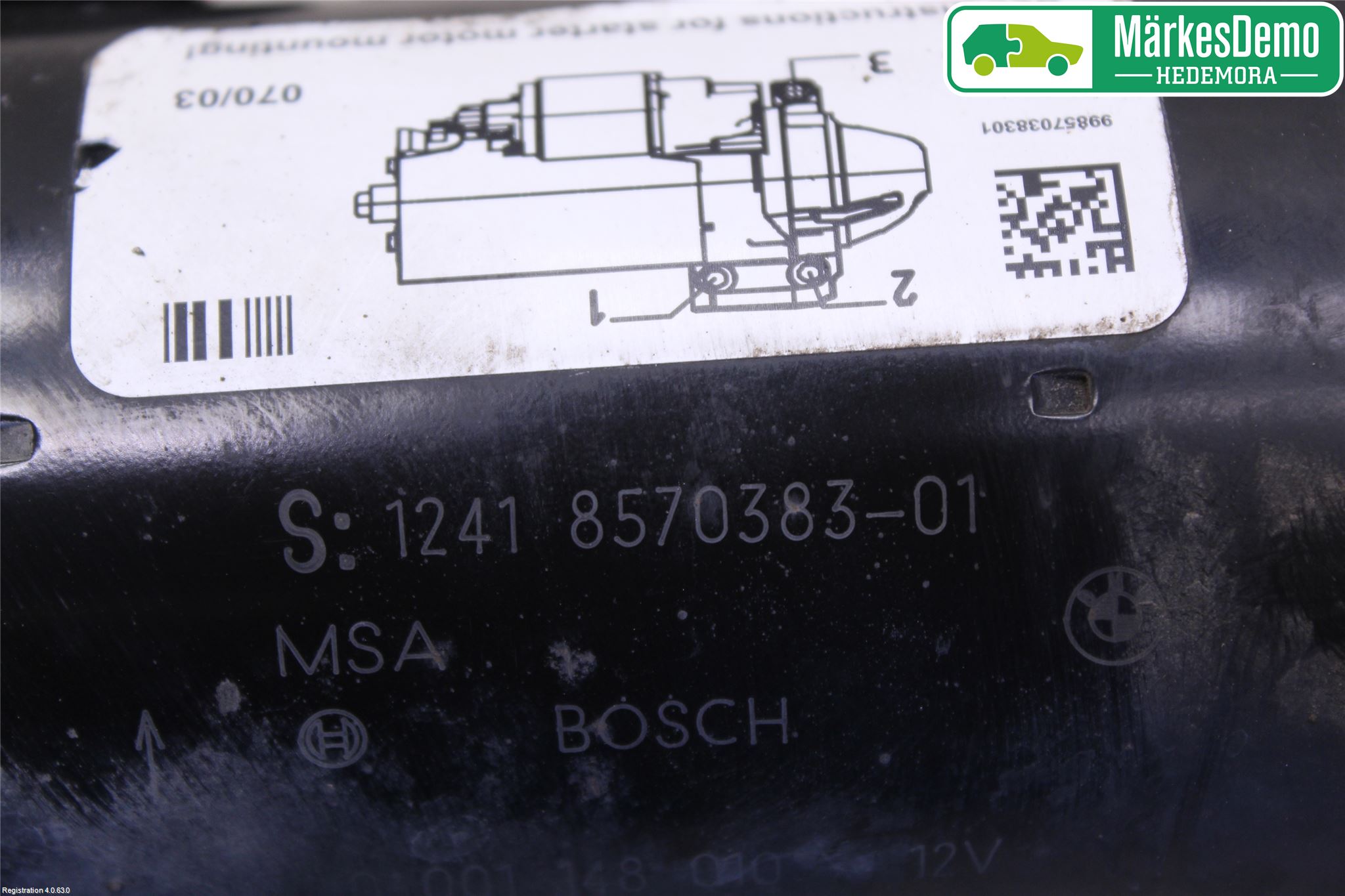BMW X1 E84 10-15 Startmotor Diesel