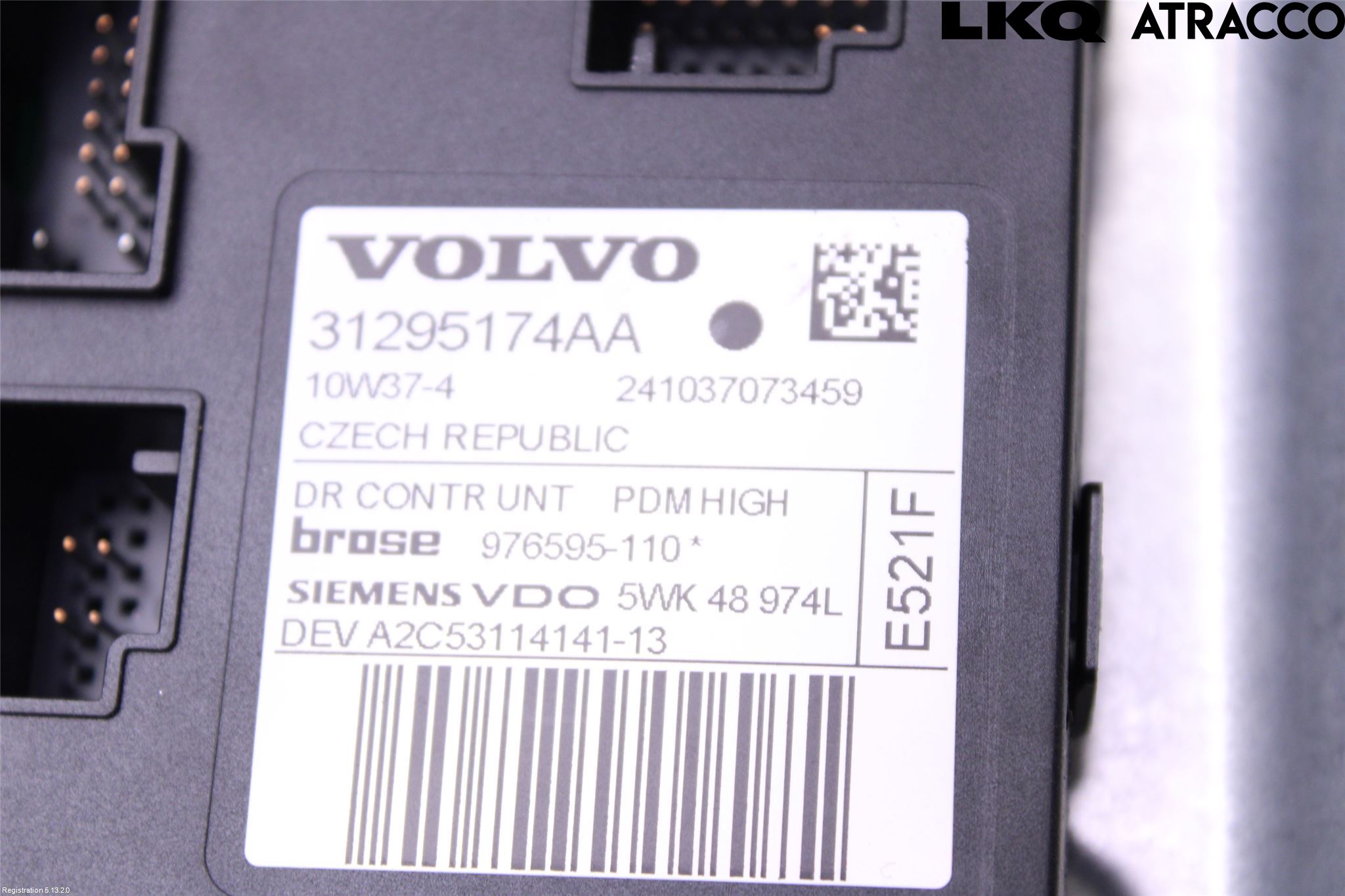 Volvo C30 10-13 Vindusheis El Komp