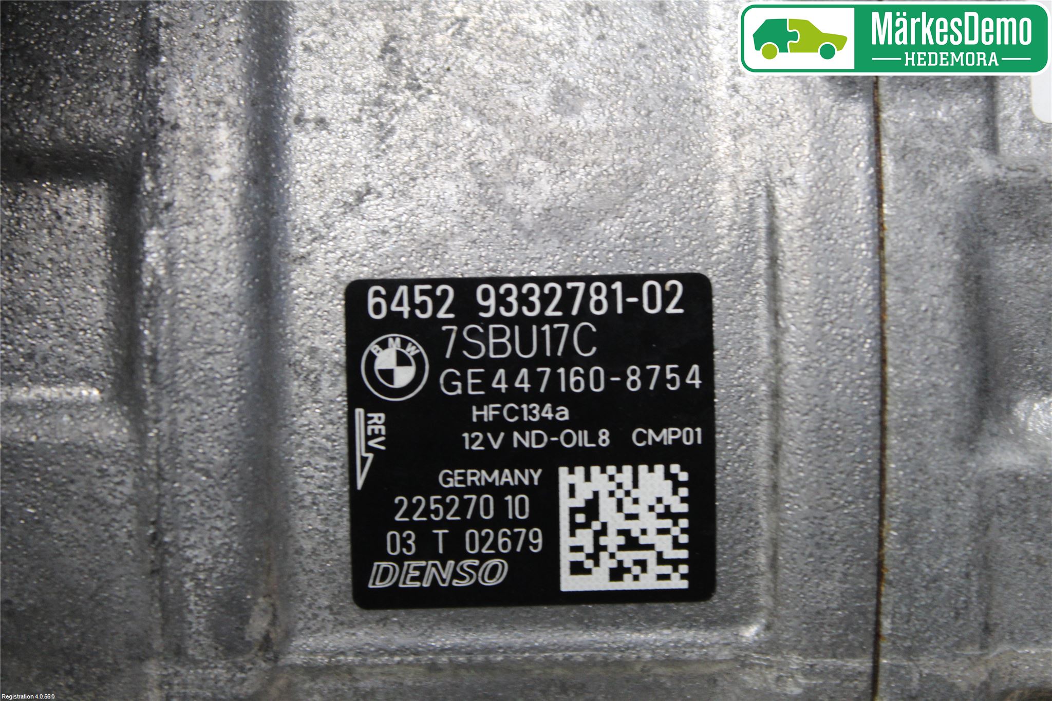 BMW 1 F20/F21 11-19 Varme Ac Kompressor