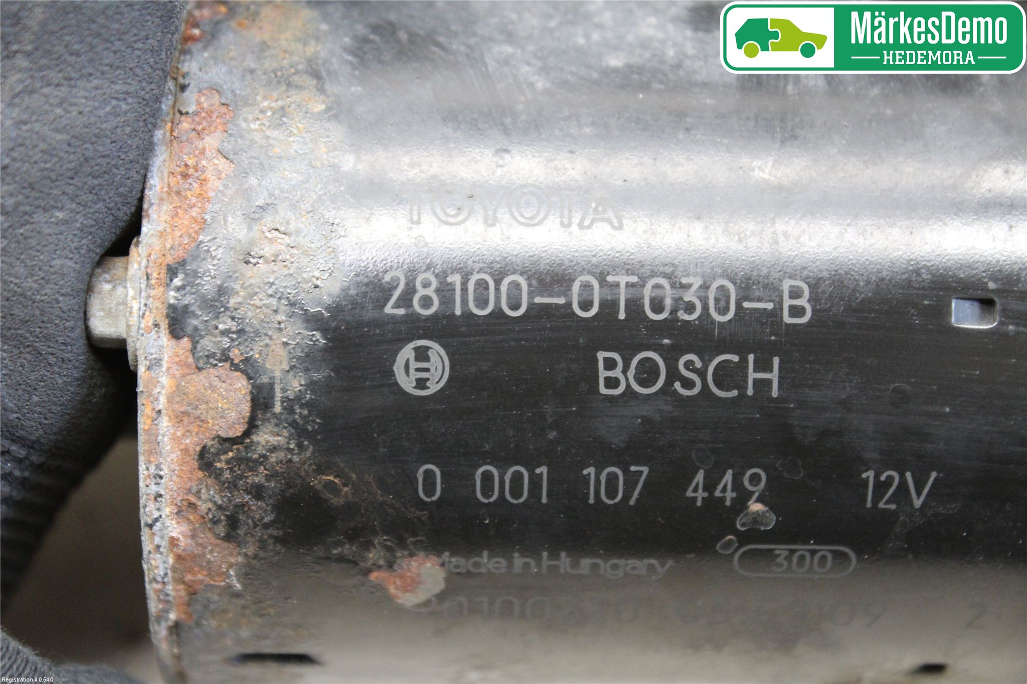 Toyota AURIS 10-12 Startmotor
