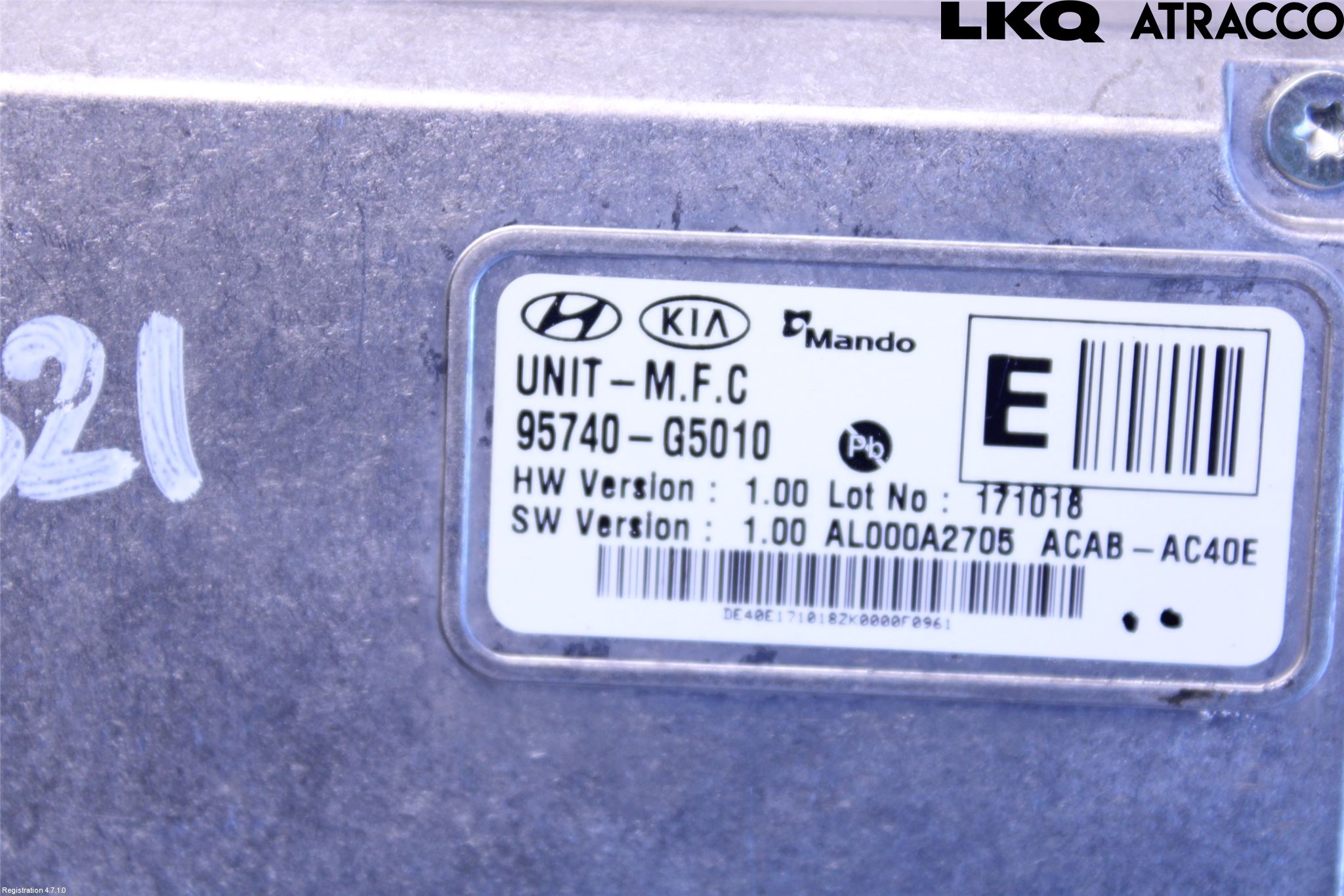 Kia NIRO (DE) 17-22 Sensor Kollisjonsbeskyttelse