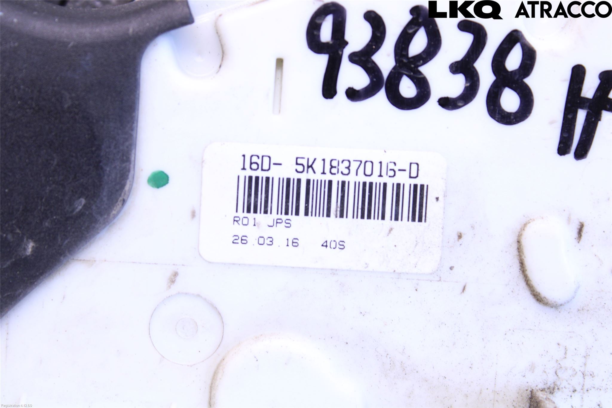 Volkswagen VW SHARAN 11- Dørlås - Låsekasse