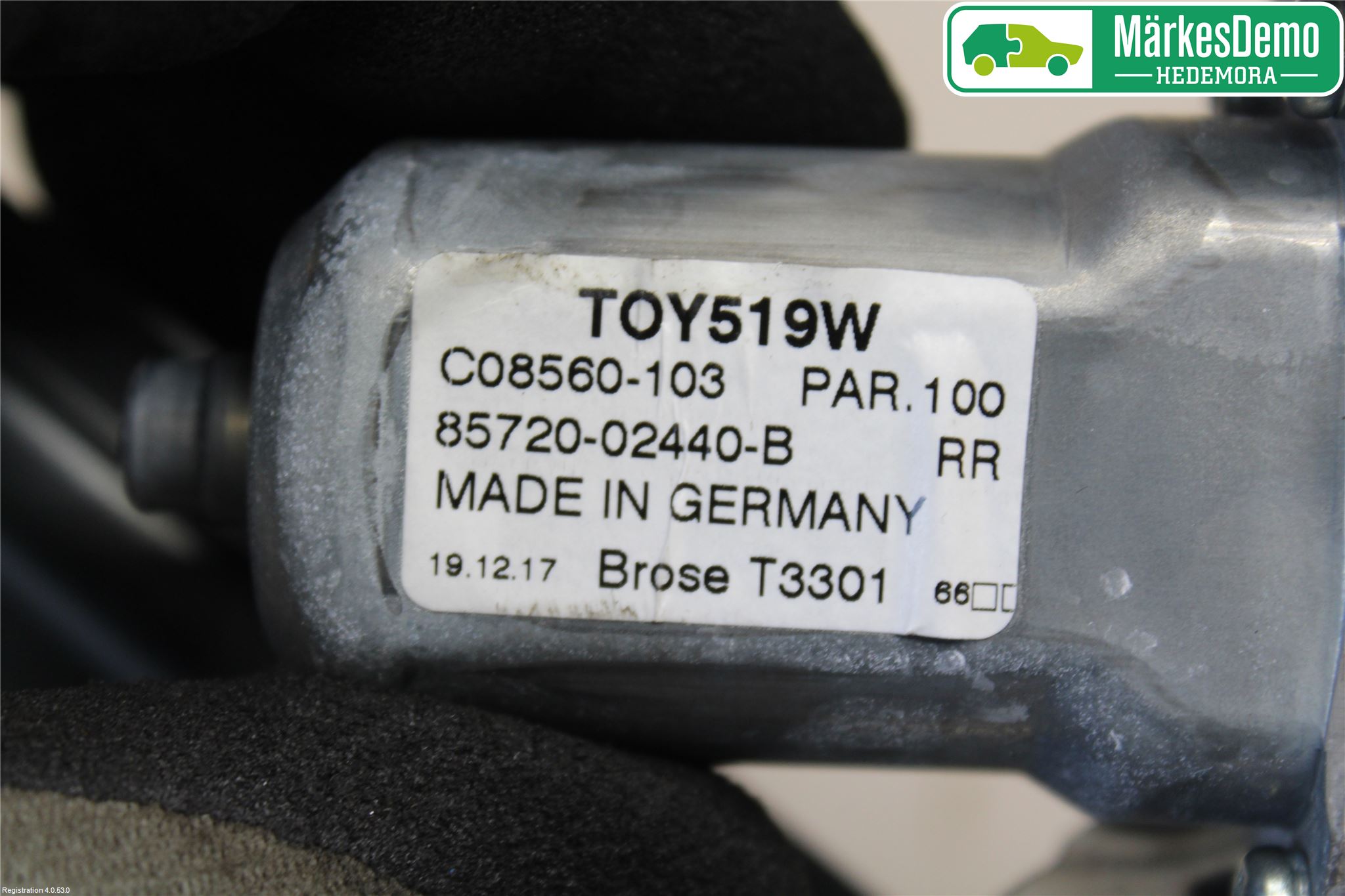 Toyota AURIS 13-19 Vindusheis El Komp