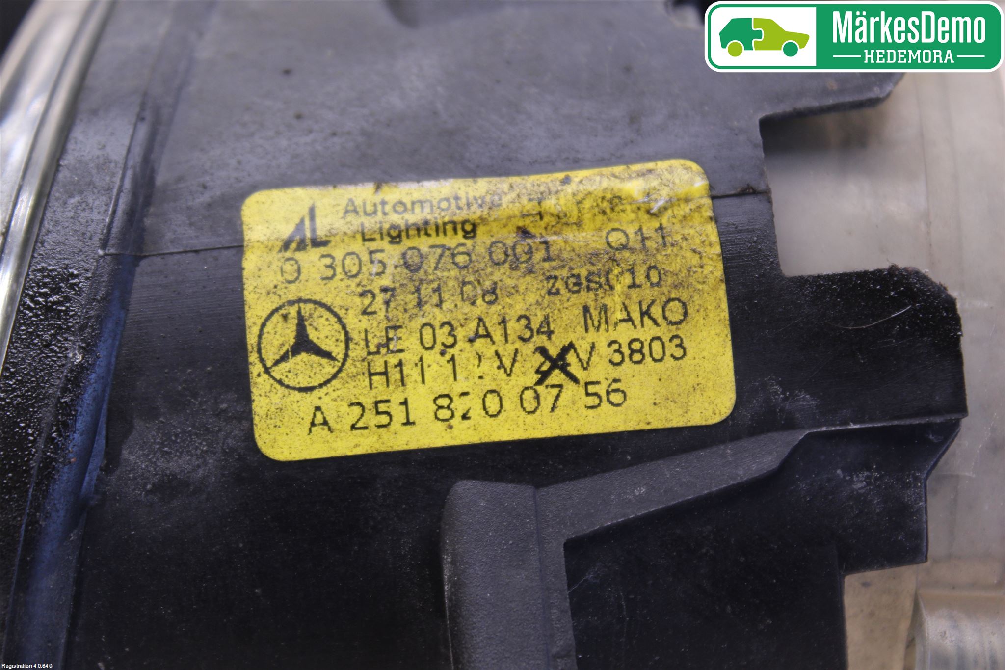 Mercedes-Benz MB B-KLASS (W245) 05-12 Frontlykt-Kurve-Tåkelys