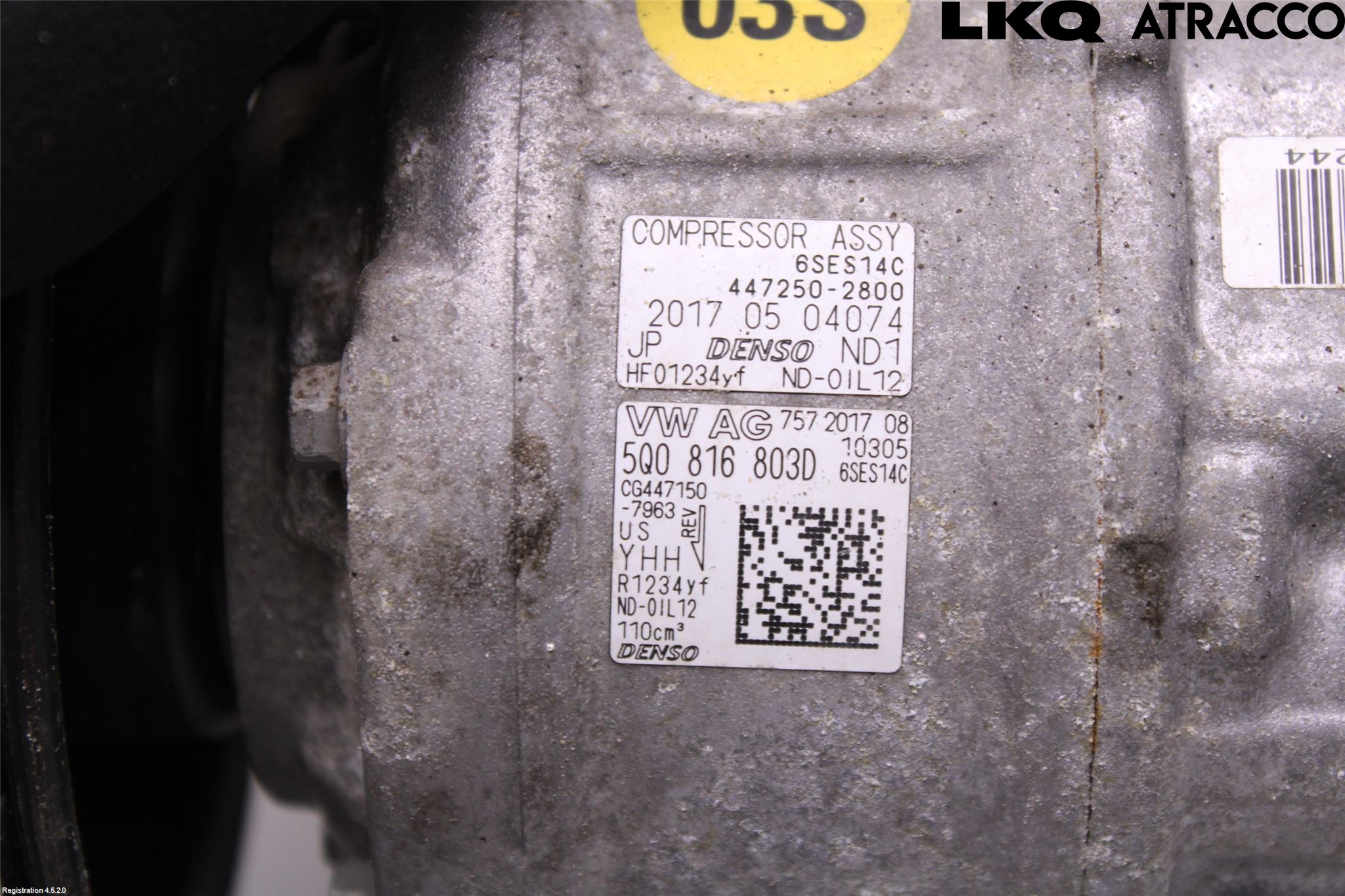 Volkswagen VW TIGUAN 16-24 Varme Ac Kompressor