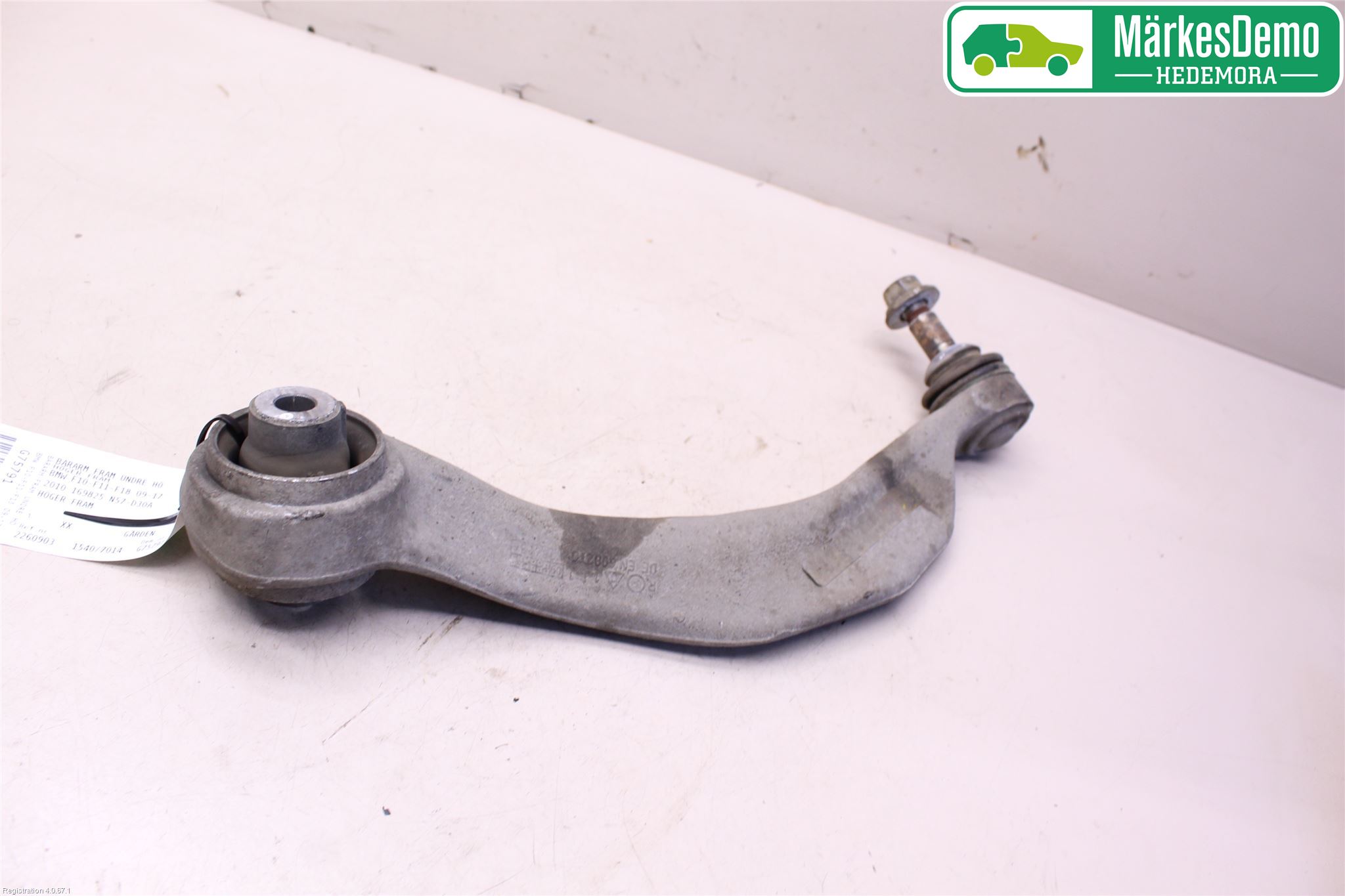BMW 5 F10/F11/F18 09-17 Bærearm Foran Høyre Nedre
