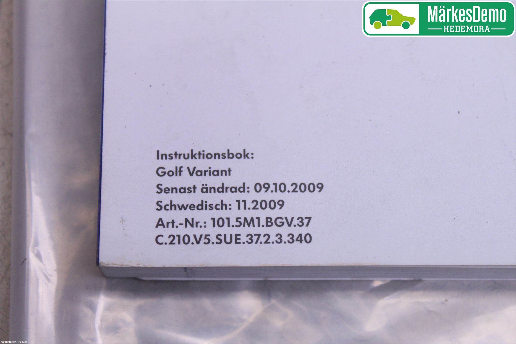 Volkswagen VW GOLF VI 09-13 Instruksjonsbok