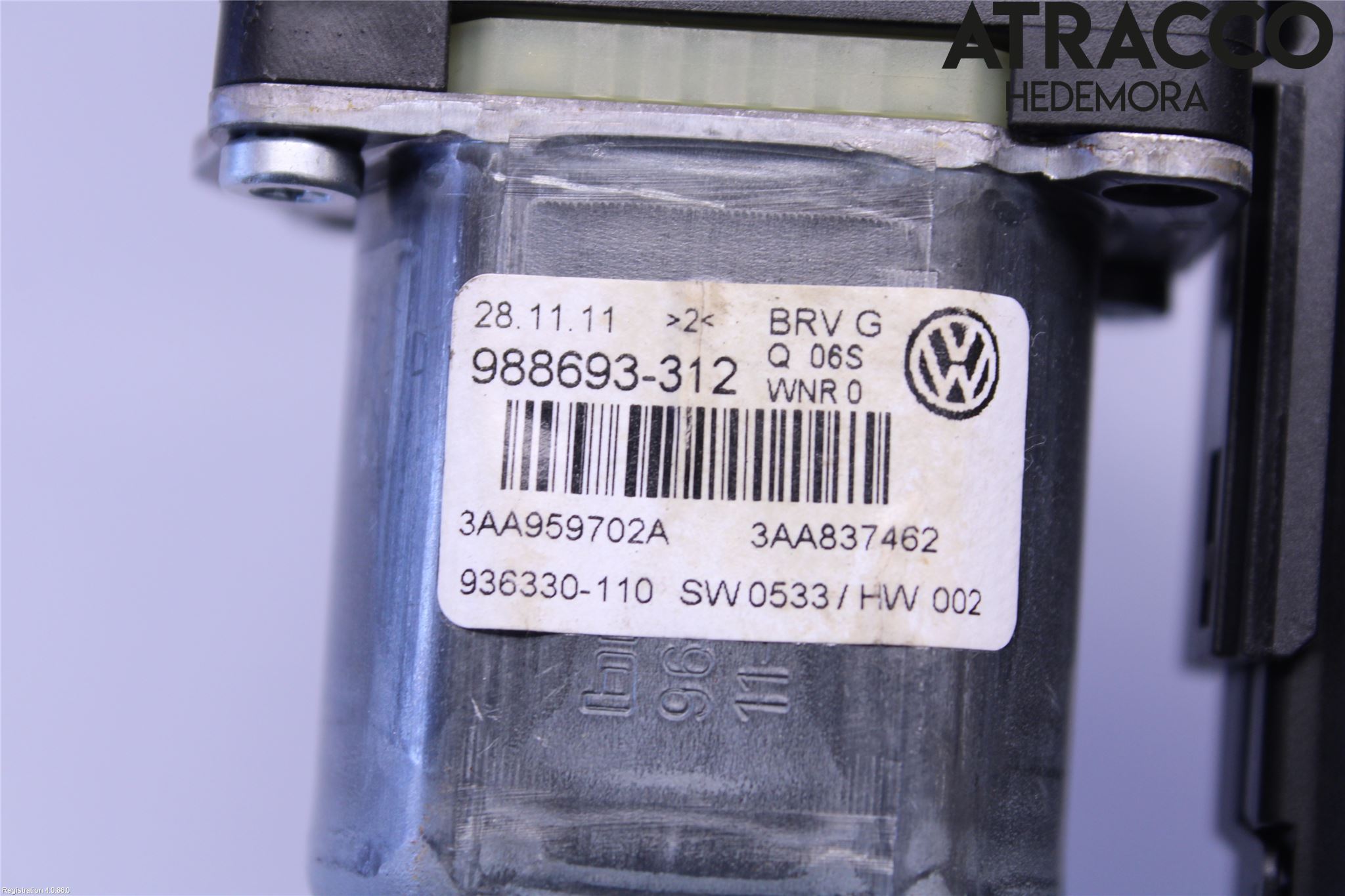 Volkswagen VW PASSAT 11-14 Vindusheismotor