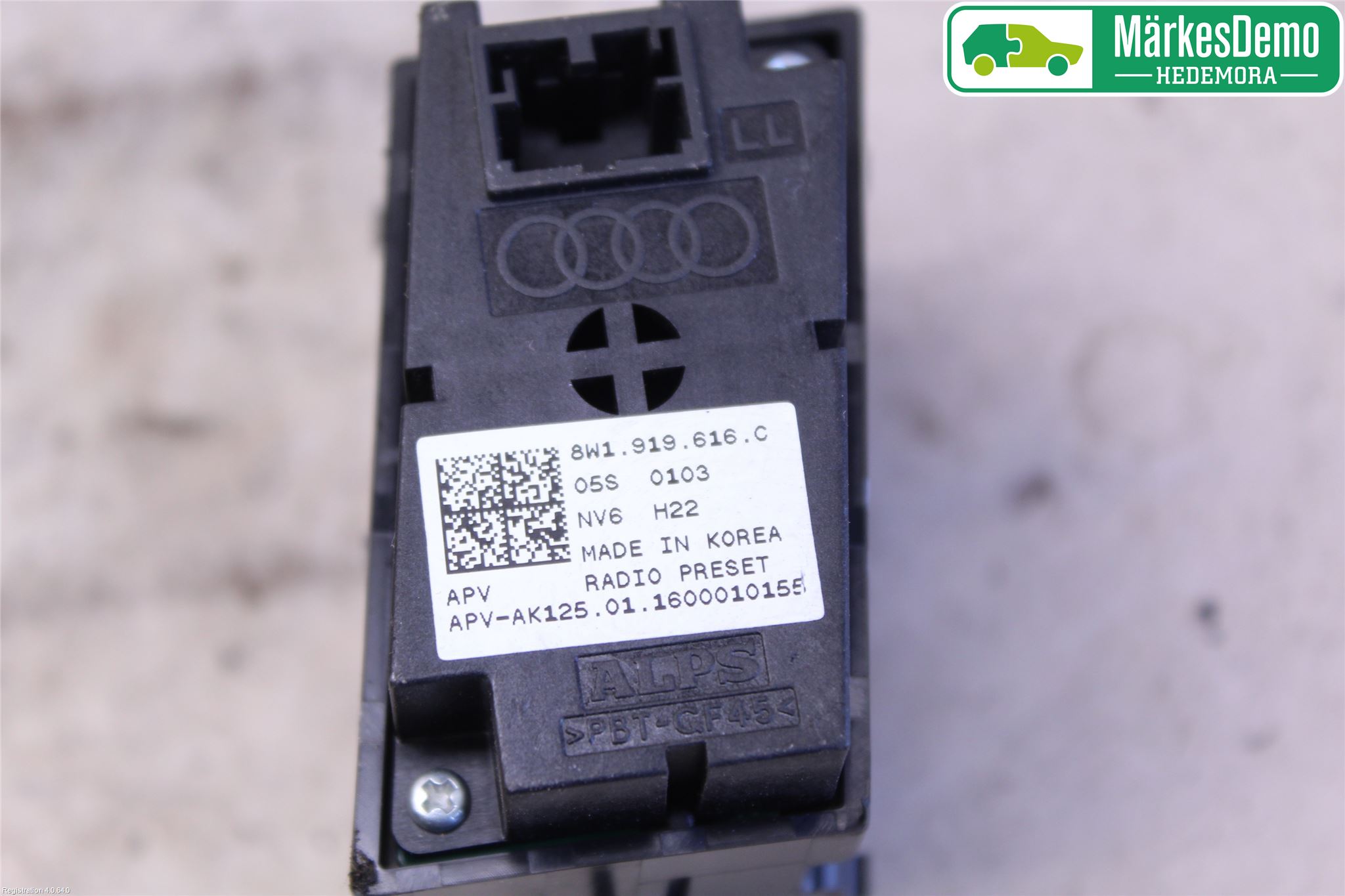 Audi A4/S4 B9 16-19 Stereo Radio Med Cd