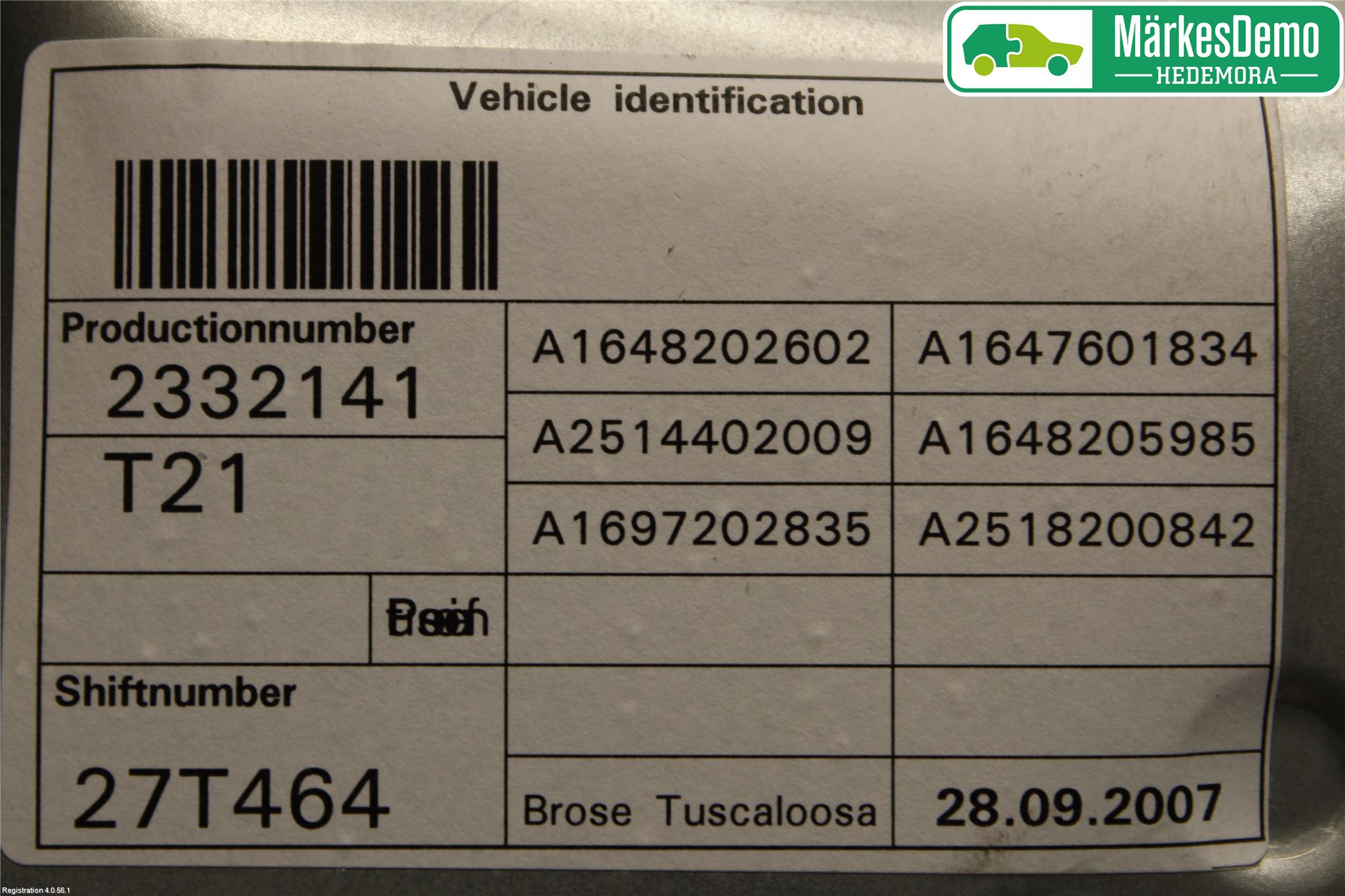 Mercedes-Benz MB ML (W164) 05-11 Vindusheis El Komp