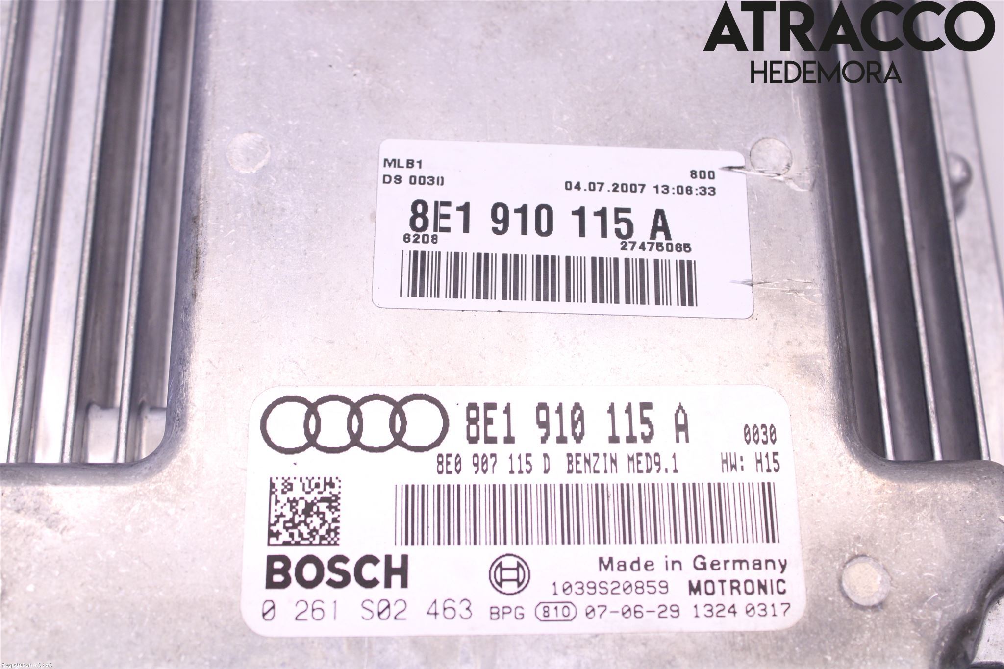 Audi A4/S4 05-07 Styreenhet Innsprøytning