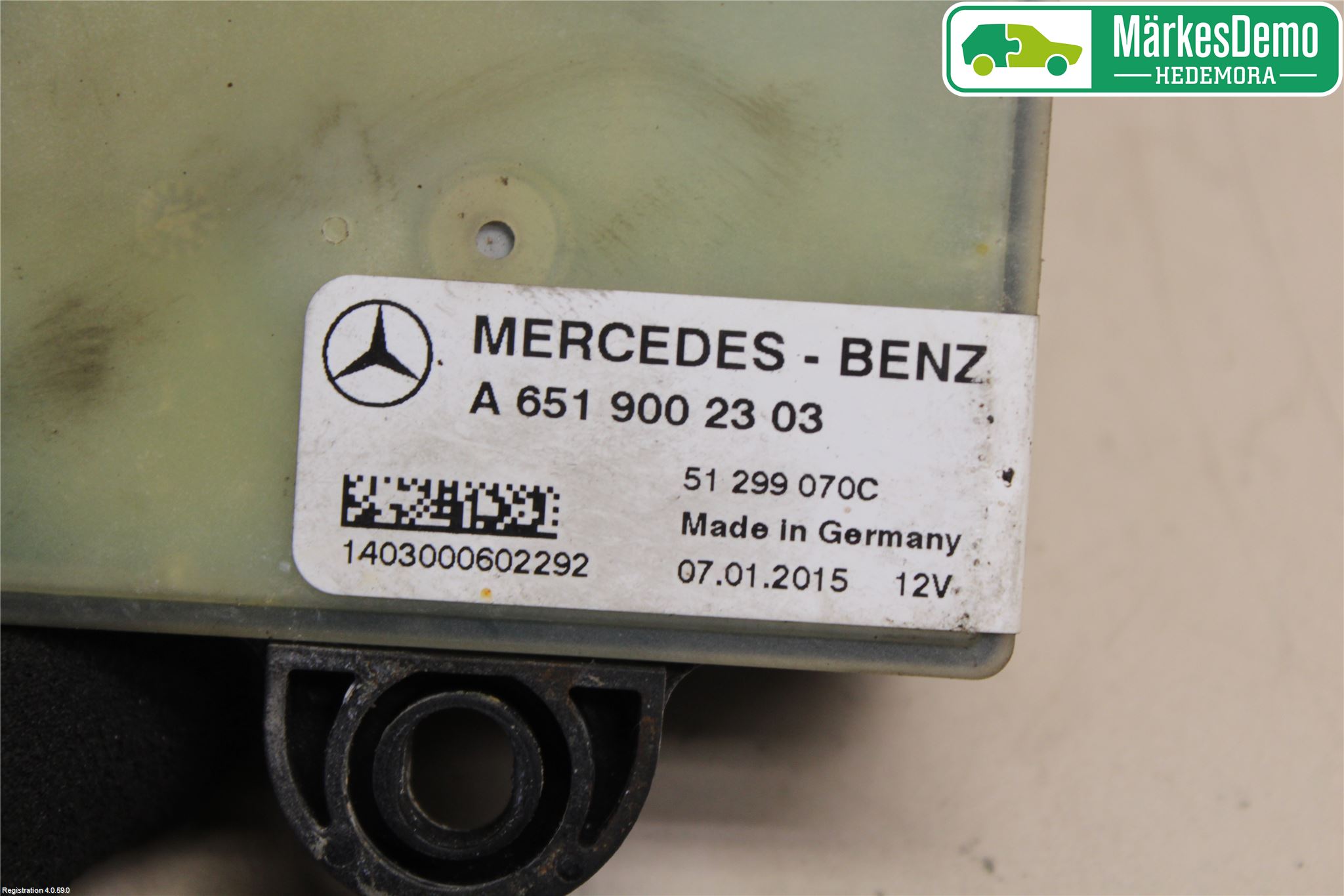 Mercedes-Benz MB GLK-KLASS (X204) 08-16 Rele Gløding Diesel