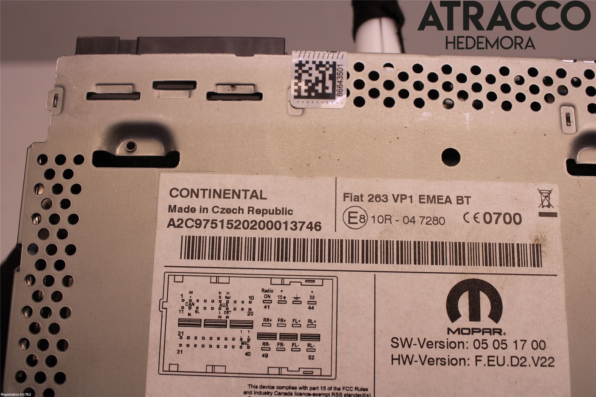 Fiat DOBLO CARGO Stereo Radio Med Cd