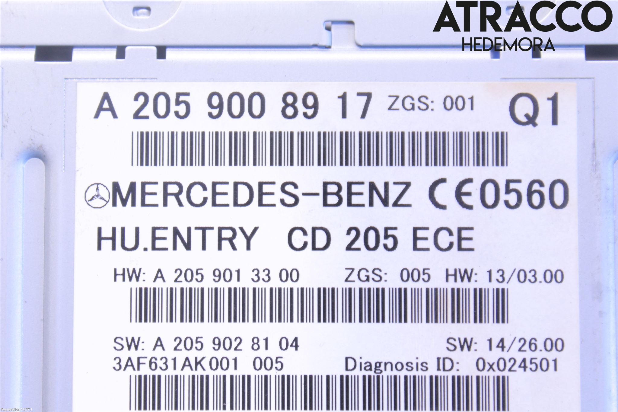 Mercedes-Benz MB C-KLASS (W205) 14-21 Stereo Radio Med Cd
