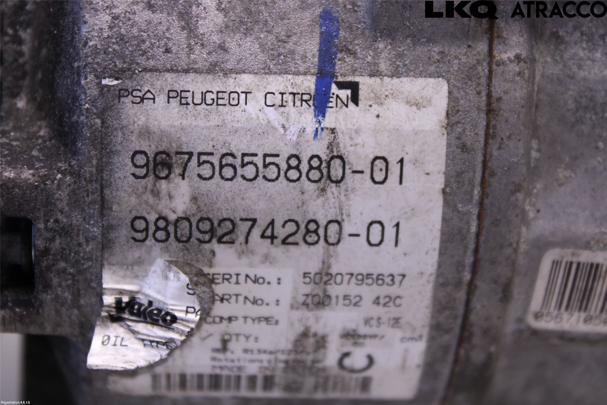 Peugeot 308 14-21 Varme Ac Kompressor
