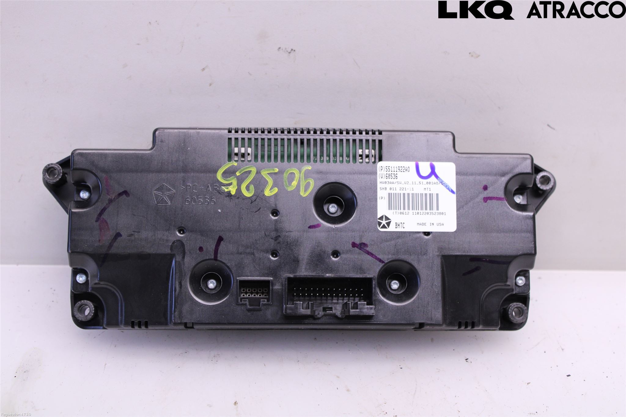 Jeep GRAND CHEROKEE 10-20 Varme Ac Betjening-Display