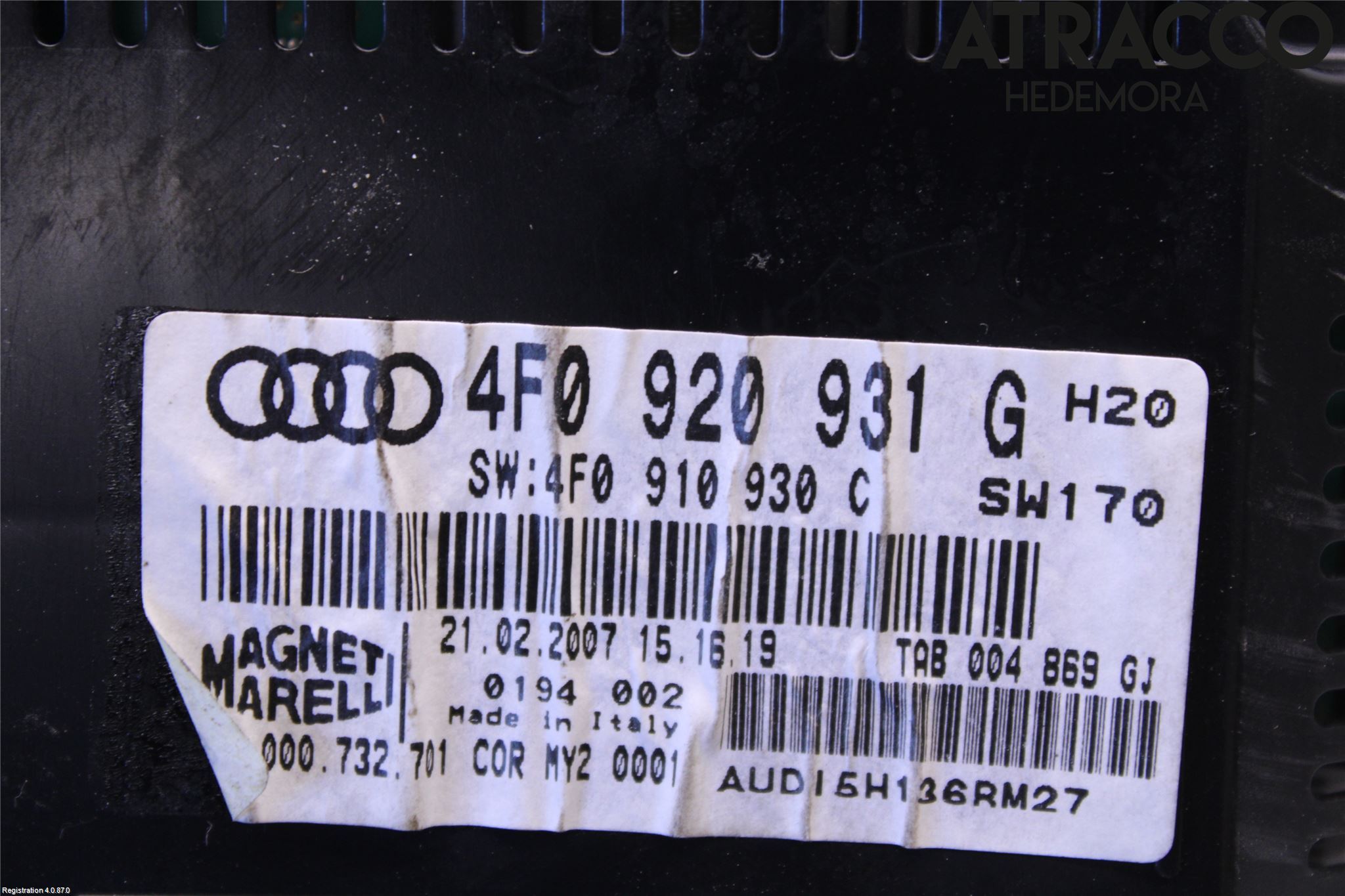 Audi A6/S6     05-11 Instr Kombinert