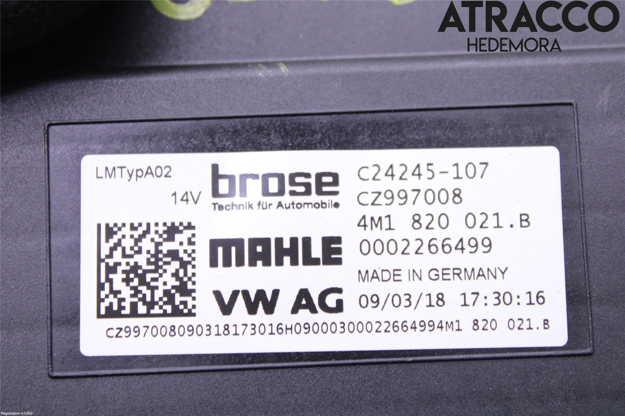 Audi A5 17- Varme Ac Varmeapparatvifte