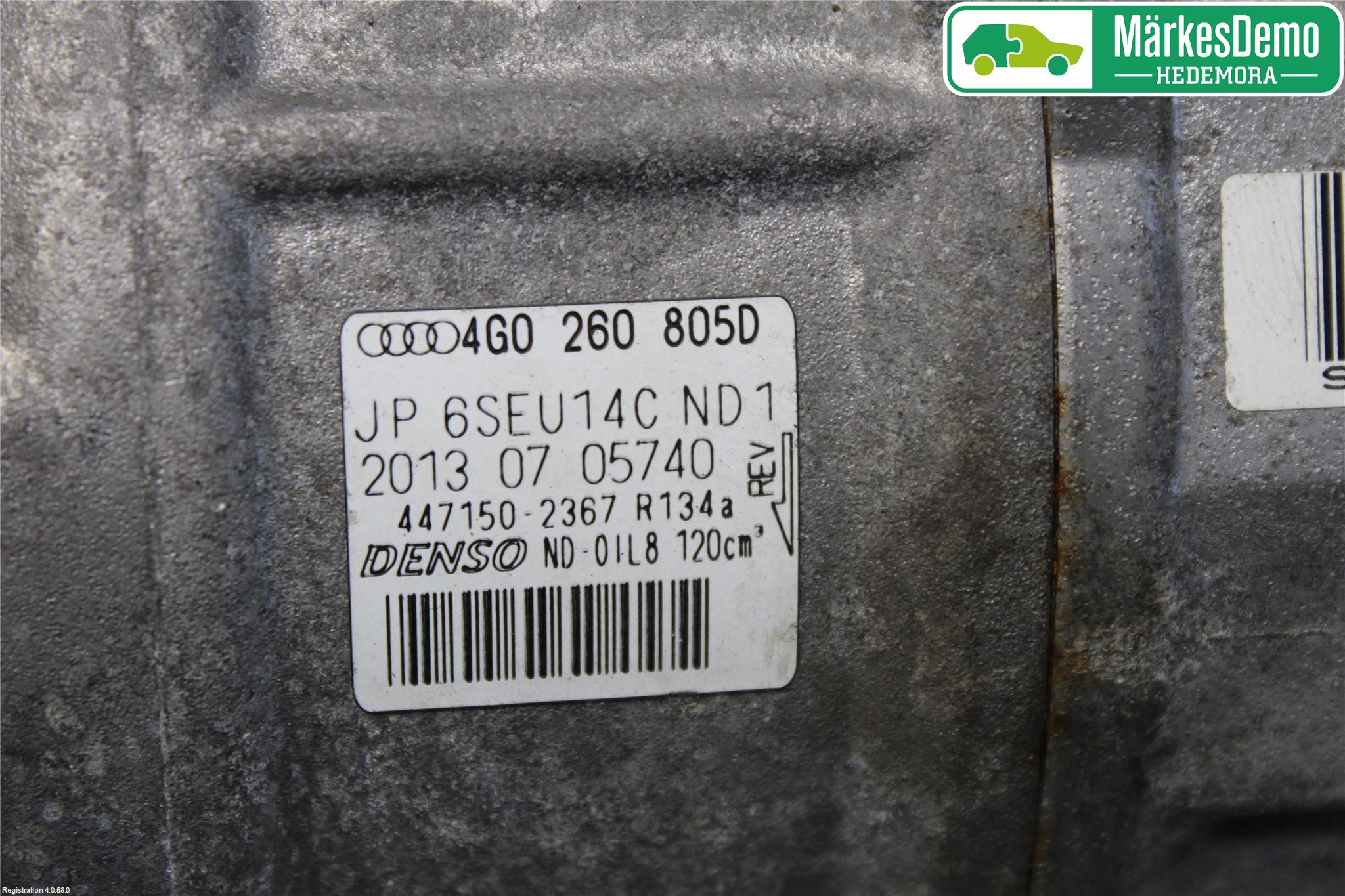 Audi A6/S6 4G 11-18 Varme Ac Kompressor