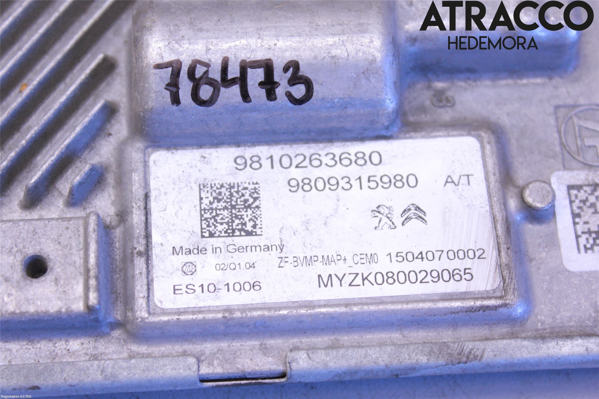Citroen C3 10-17 Styreenhet Gearkasse